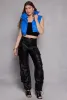 Daisy Snap Button Zip Front Cropped Puffer Vest sold by Rainbow