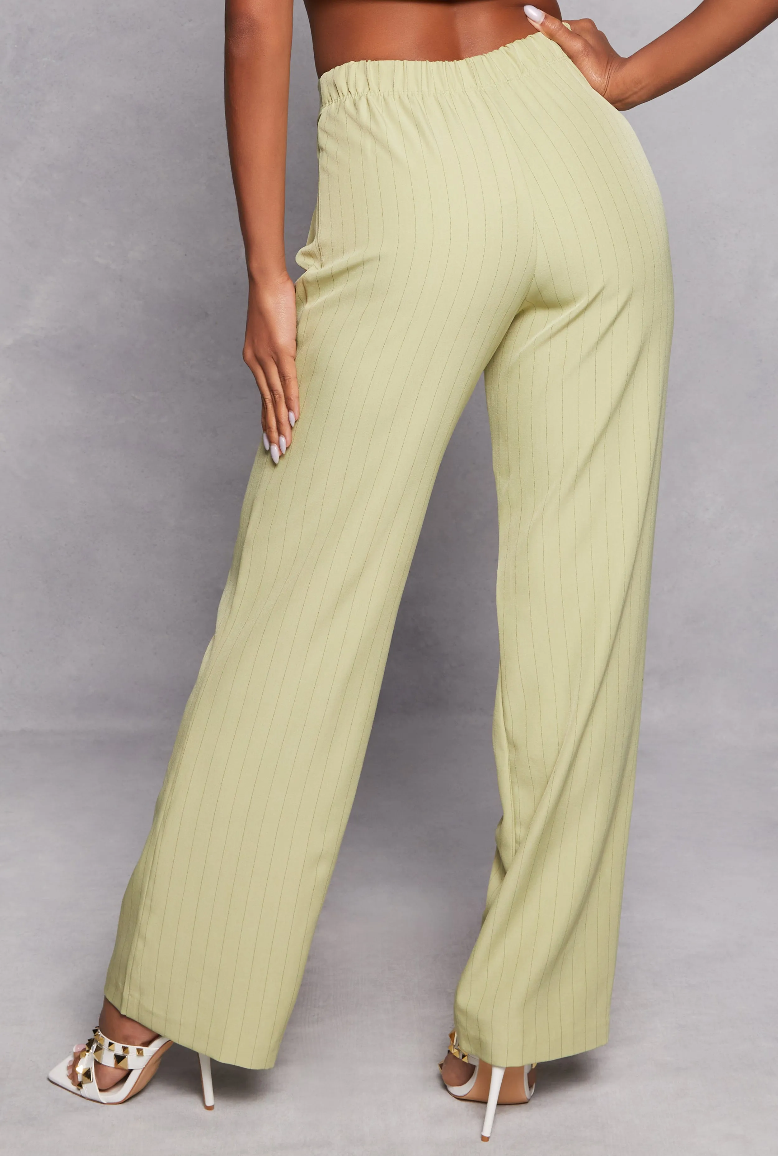 Striped Belted Front Dress Pants sold by Rainbow product image thumbnail 3