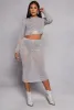 Mesh Embellished Long Sleeve Crop Top sold by Rainbow