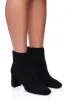 Side Zip Mid Block Heel Booties sold by Rainbow