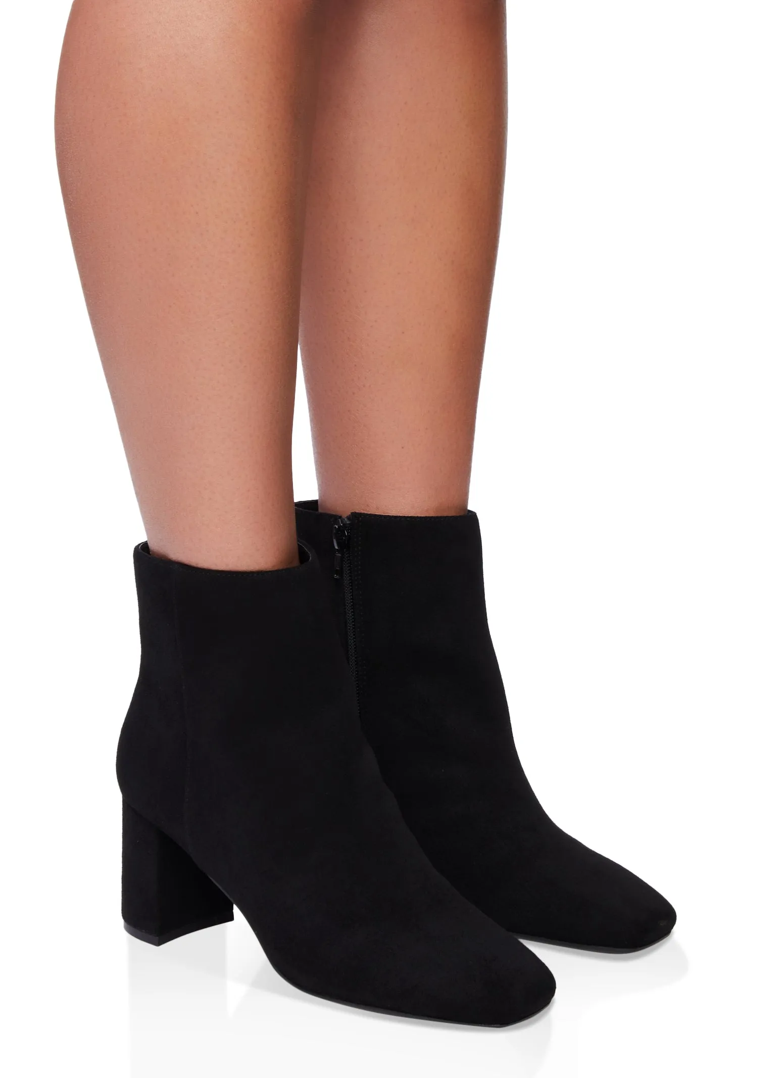 Side Zip Mid Block Heel Booties sold by Rainbow product image thumbnail 2