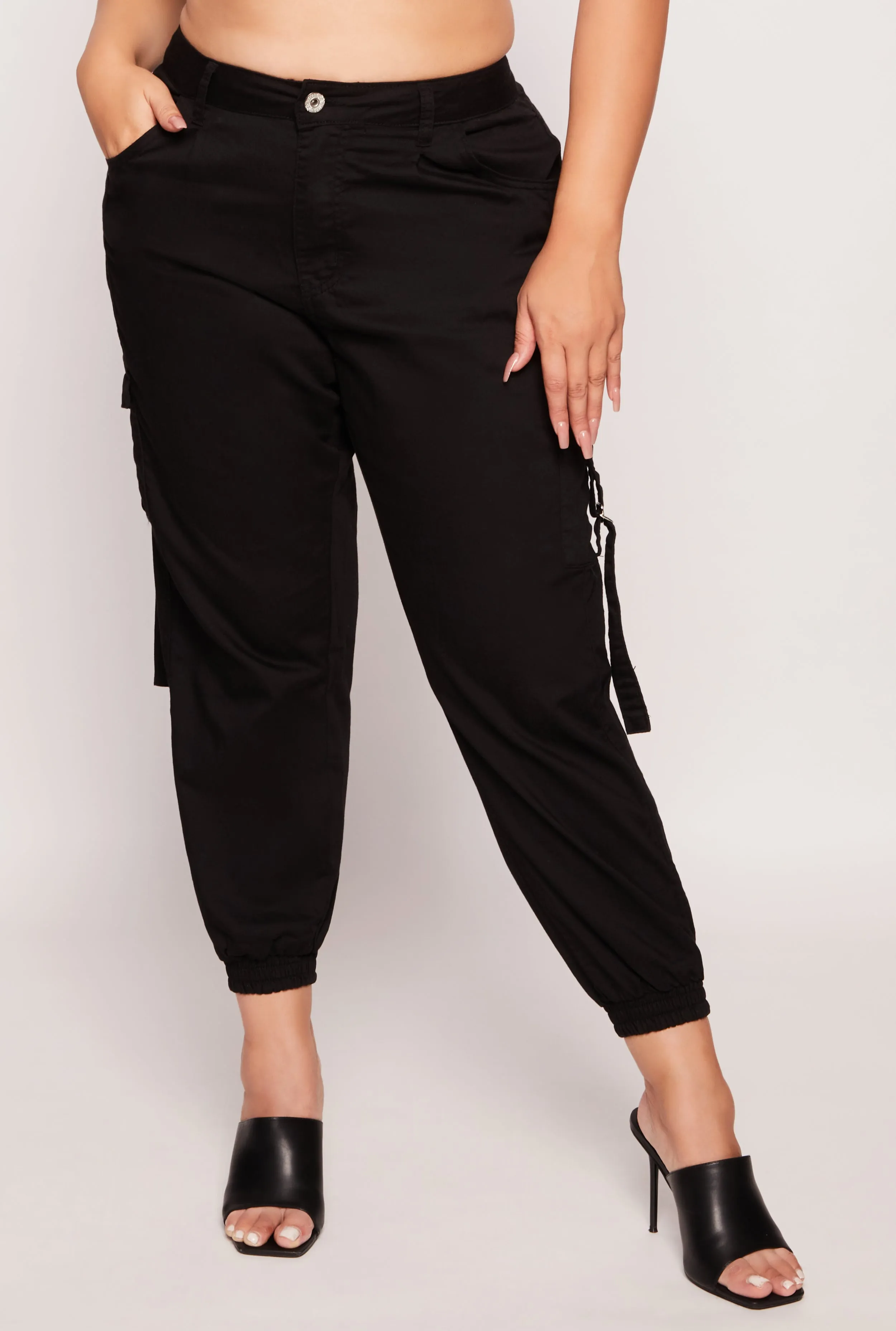 Plus Size VIP Tabbed Cargo Pocket Joggers sold by Rainbow product image thumbnail 2