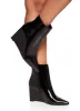 Pointed Toe Wedge Booties sold by Rainbow