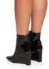 Pointed Toe Wedge Booties sold by Rainbow