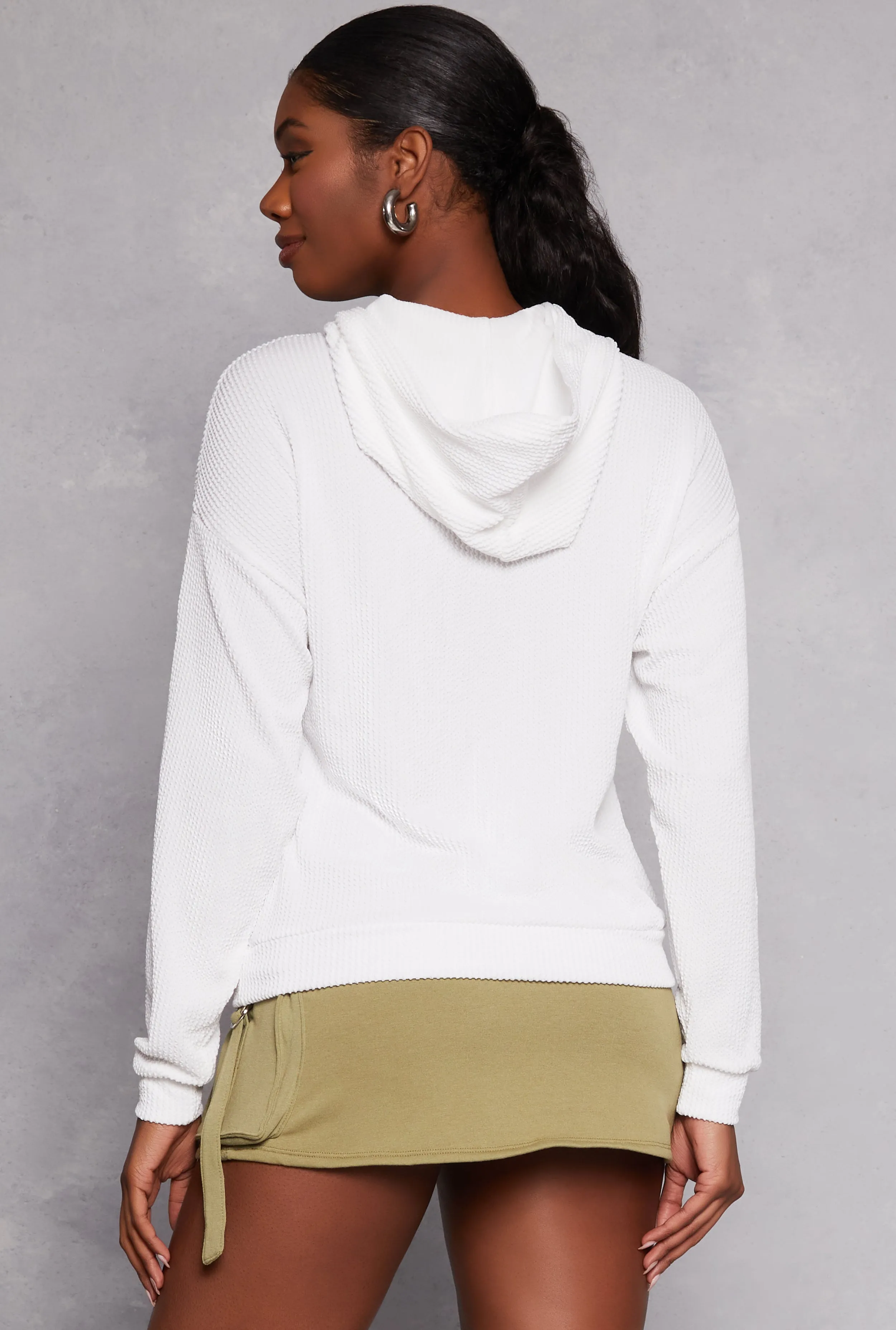 Ribbed USA Graphic Pullover Hoodie sold by Rainbow product image thumbnail 3