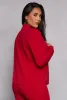 Crepe Knit Open Front Long Sleeve Blazer sold by Rainbow