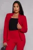 Crepe Knit Open Front Long Sleeve Blazer sold by Rainbow
