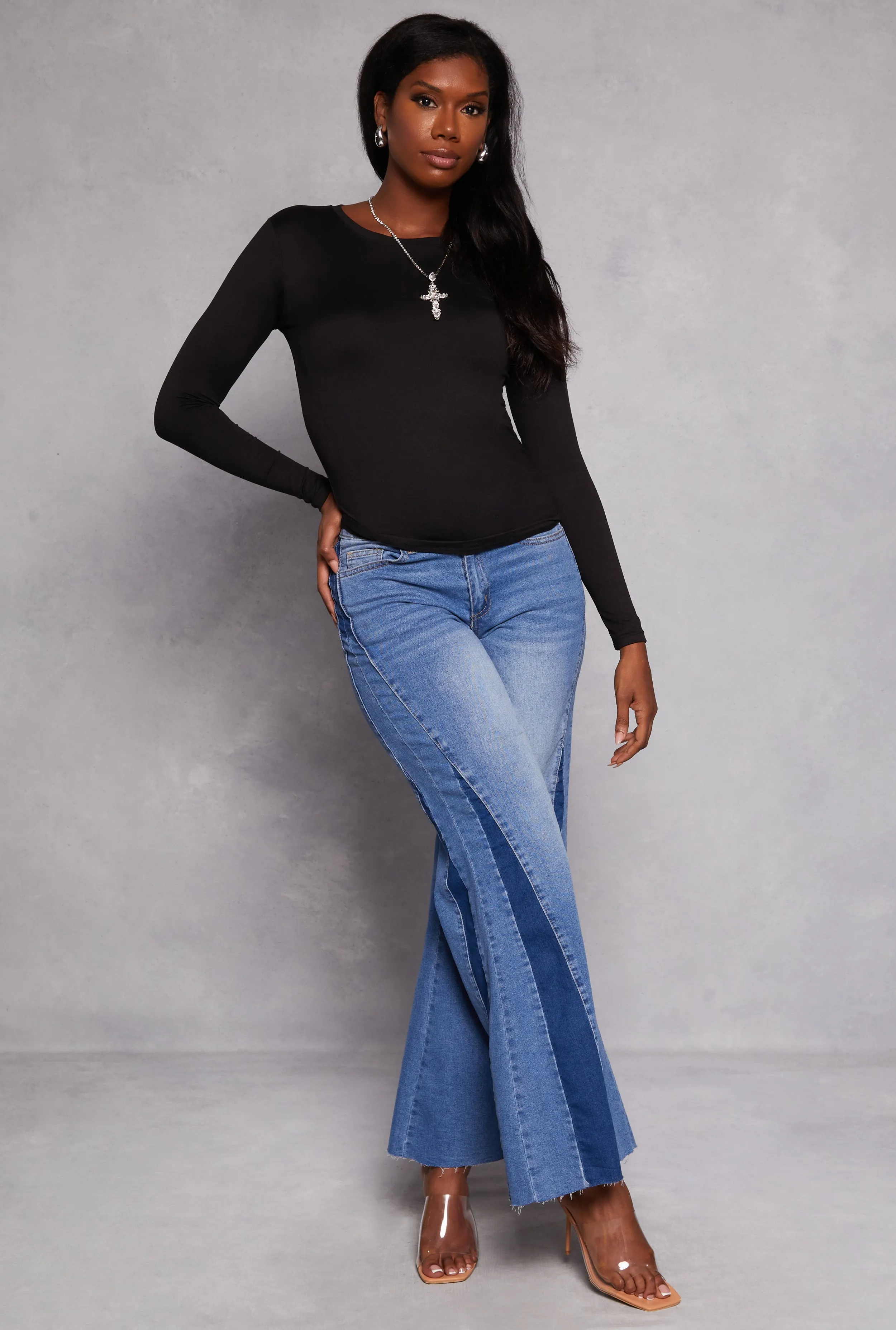 Basic Long Sleeve T Shirt sold by Rainbow product image thumbnail 2