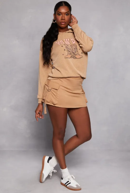 Iris Tabbed Cargo Pocket Mini Skort sold by Rainbow