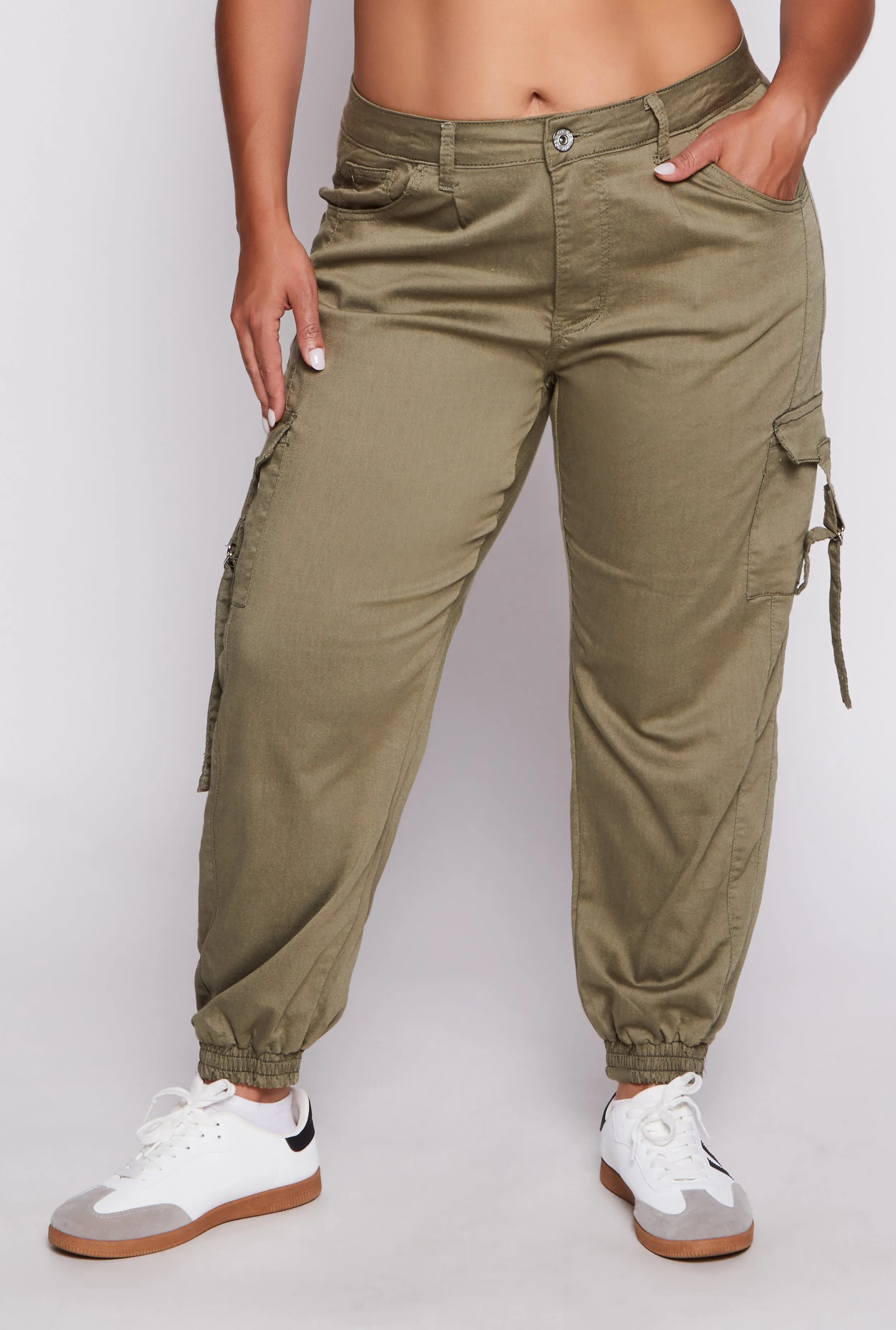 Plus Size VIP Tabbed Cargo Pocket Joggers sold by Rainbow product image thumbnail 2