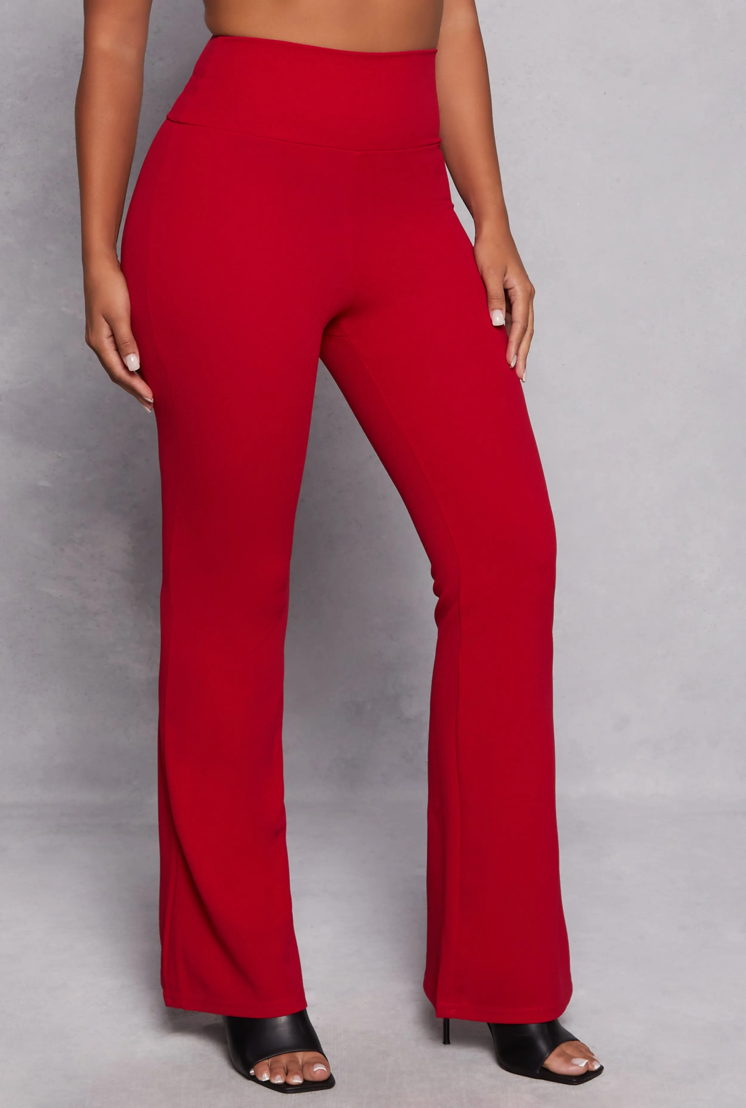 Crepe Knit High Waisted Flare Pants sold by Rainbow product image thumbnail 2