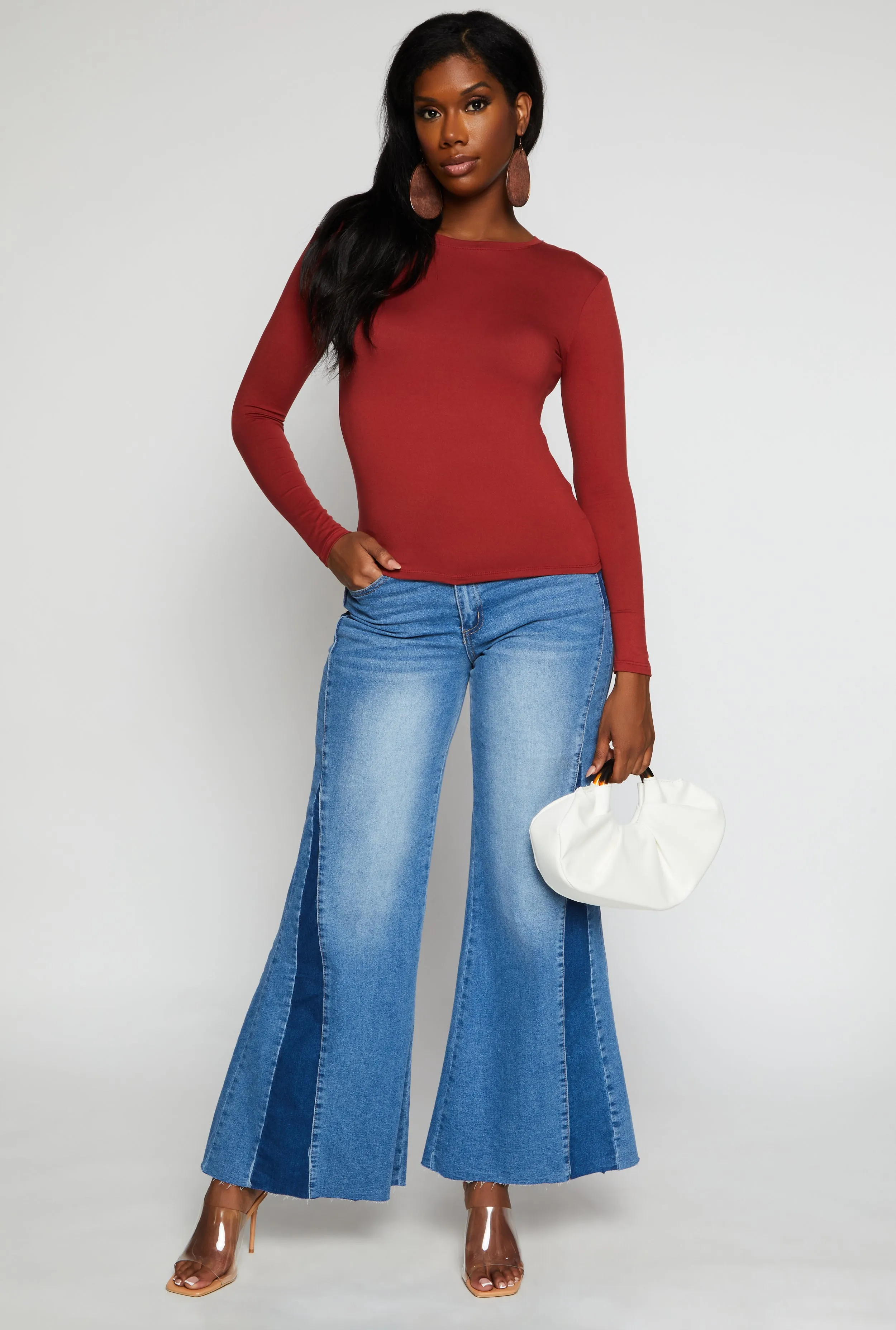 Basic Long Sleeve T Shirt sold by Rainbow product image thumbnail 2