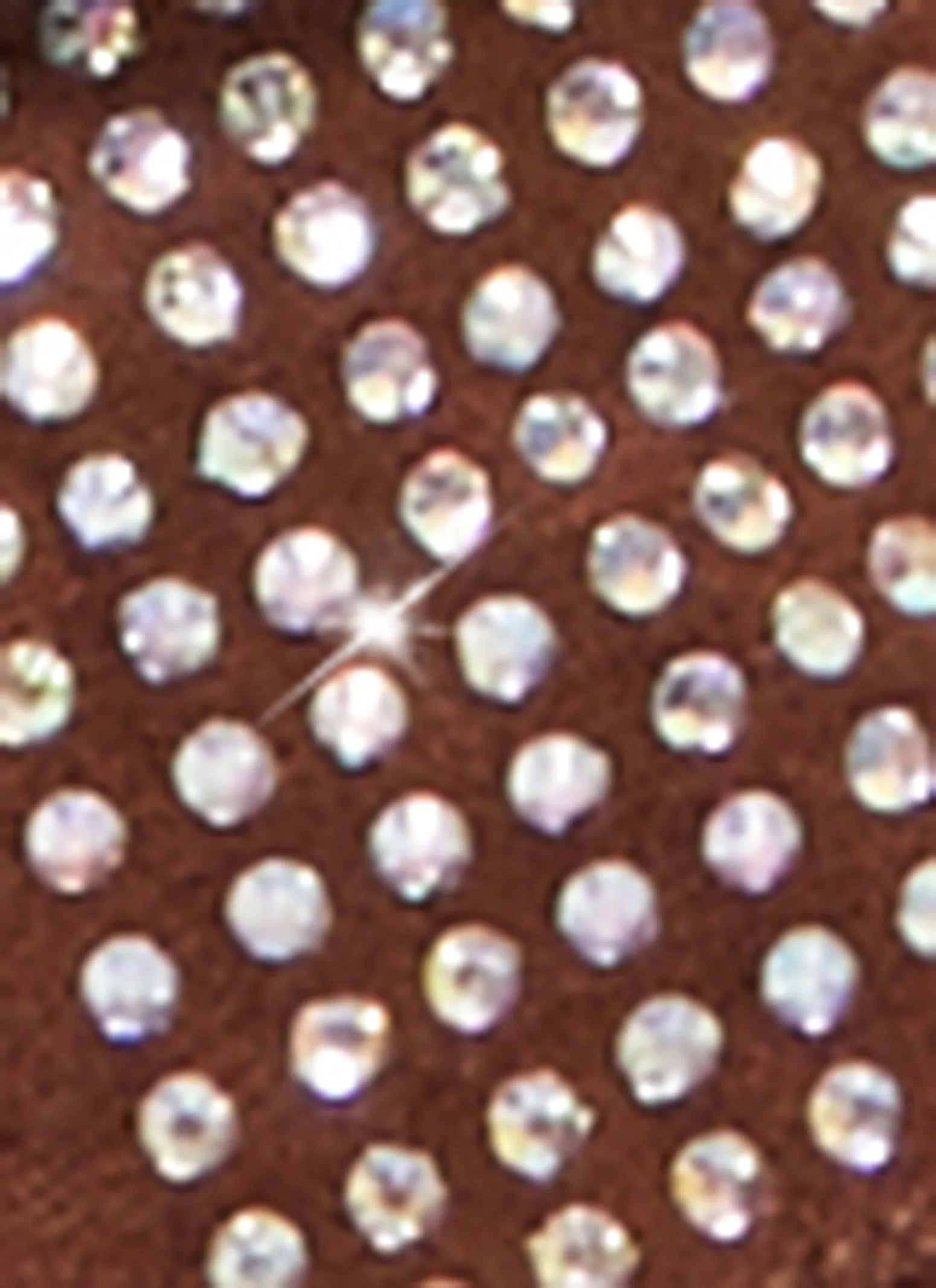 Faux Suede Rhinestone Fold Over Wedge Booties sold by Rainbow product image thumbnail 4