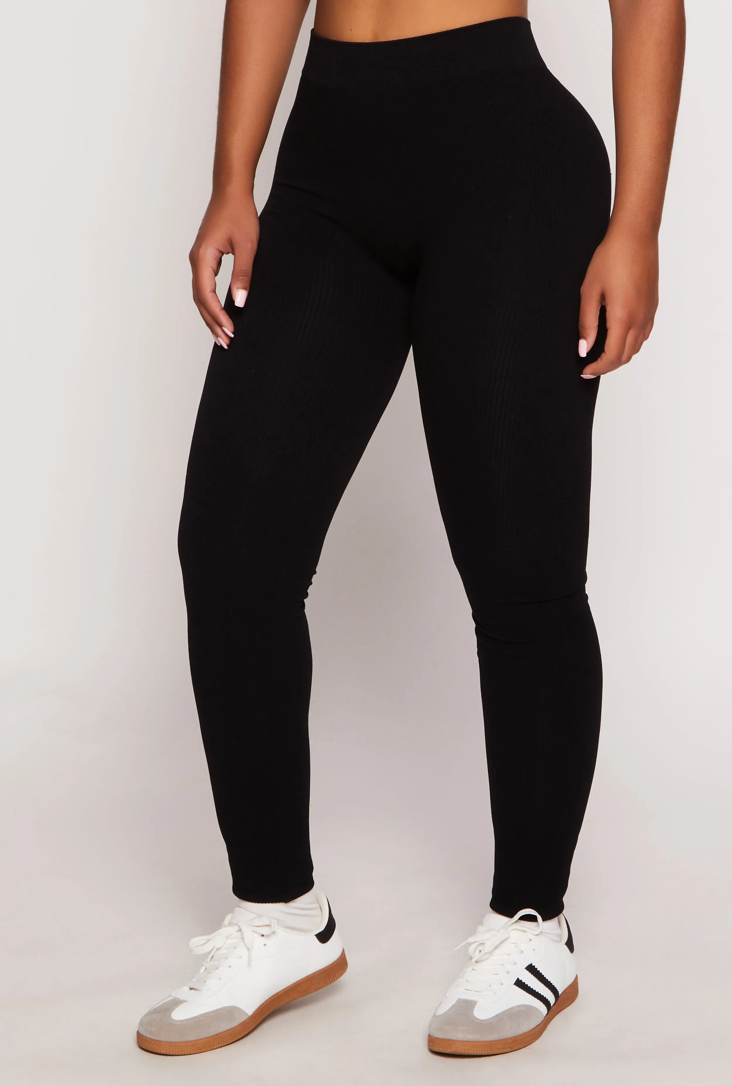 Seamless Ribbed High Waist Leggings sold by Rainbow product image thumbnail 2