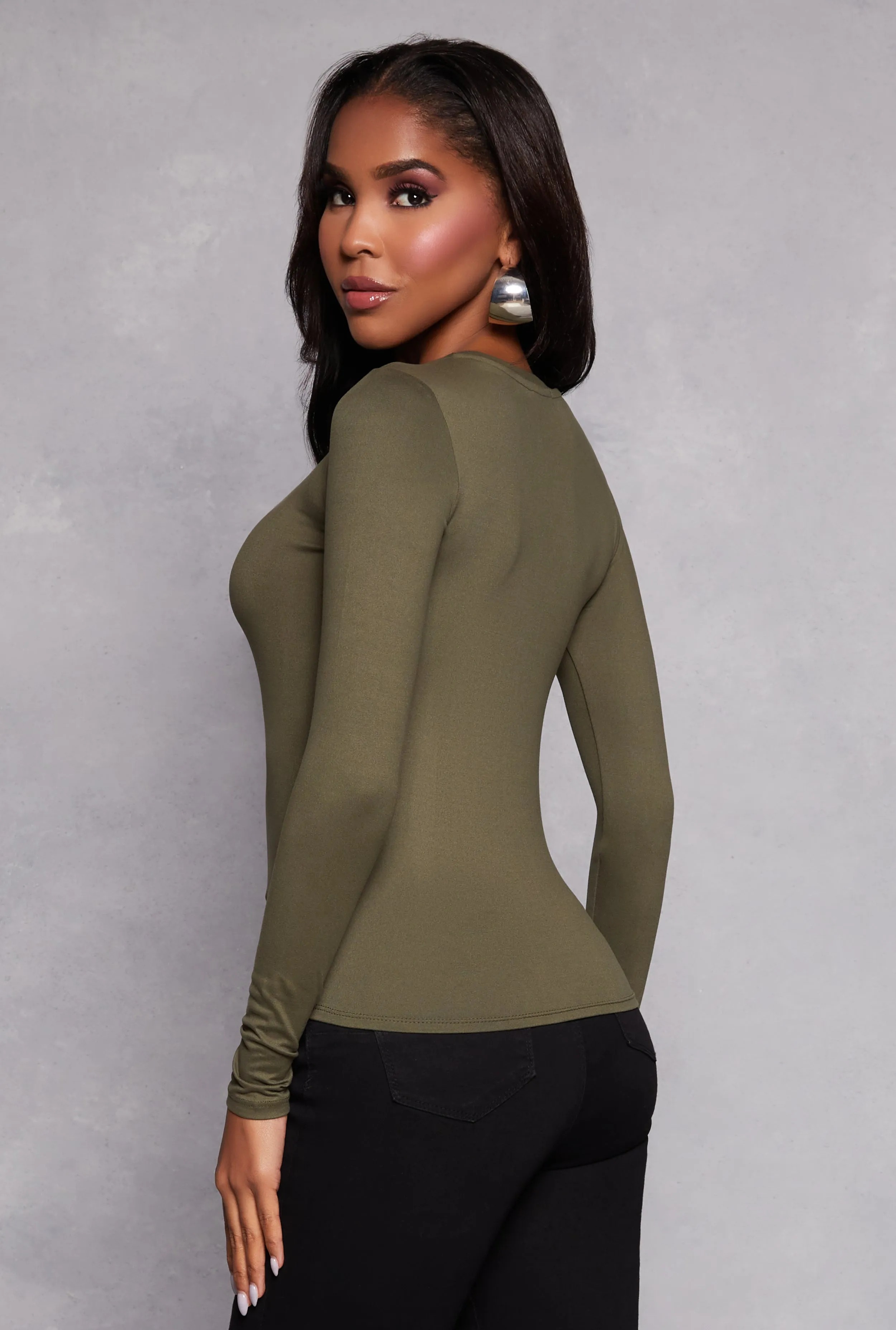 Basic Long Sleeve T Shirt sold by Rainbow product image thumbnail 3