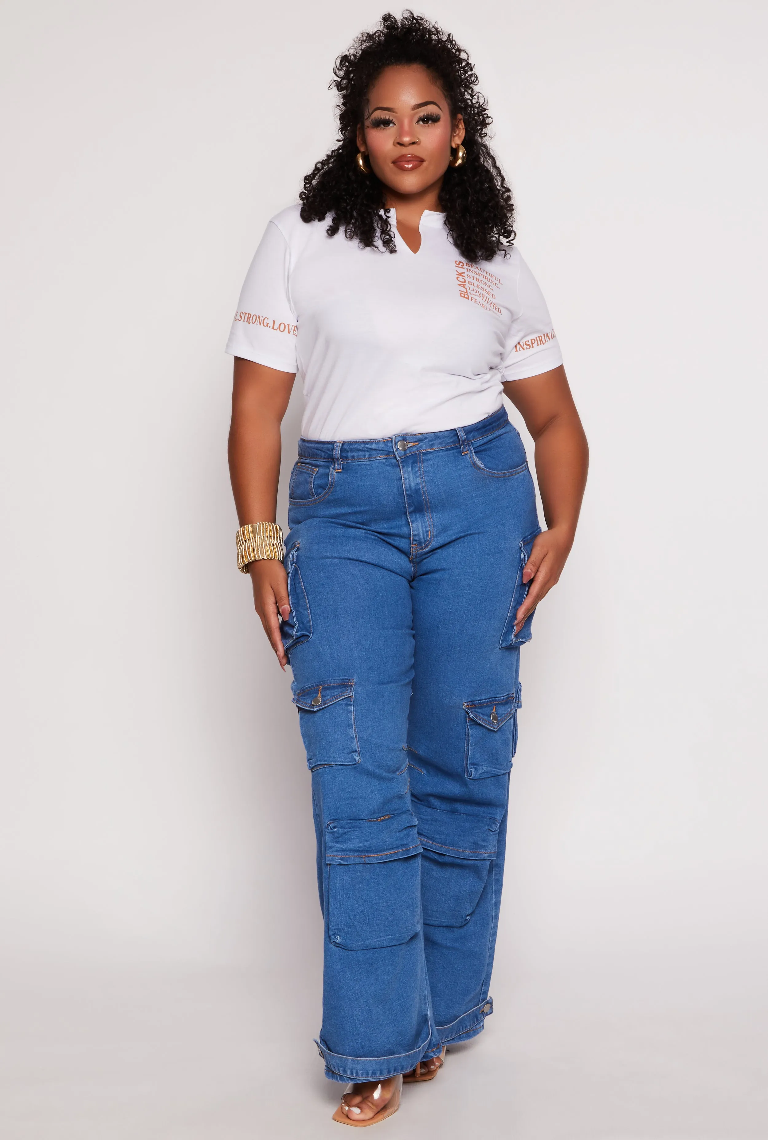 Plus Size Black Is Beautiful Graphic Tee sold by Rainbow product image thumbnail 2