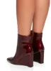 Pointed Toe Wedge Booties sold by Rainbow