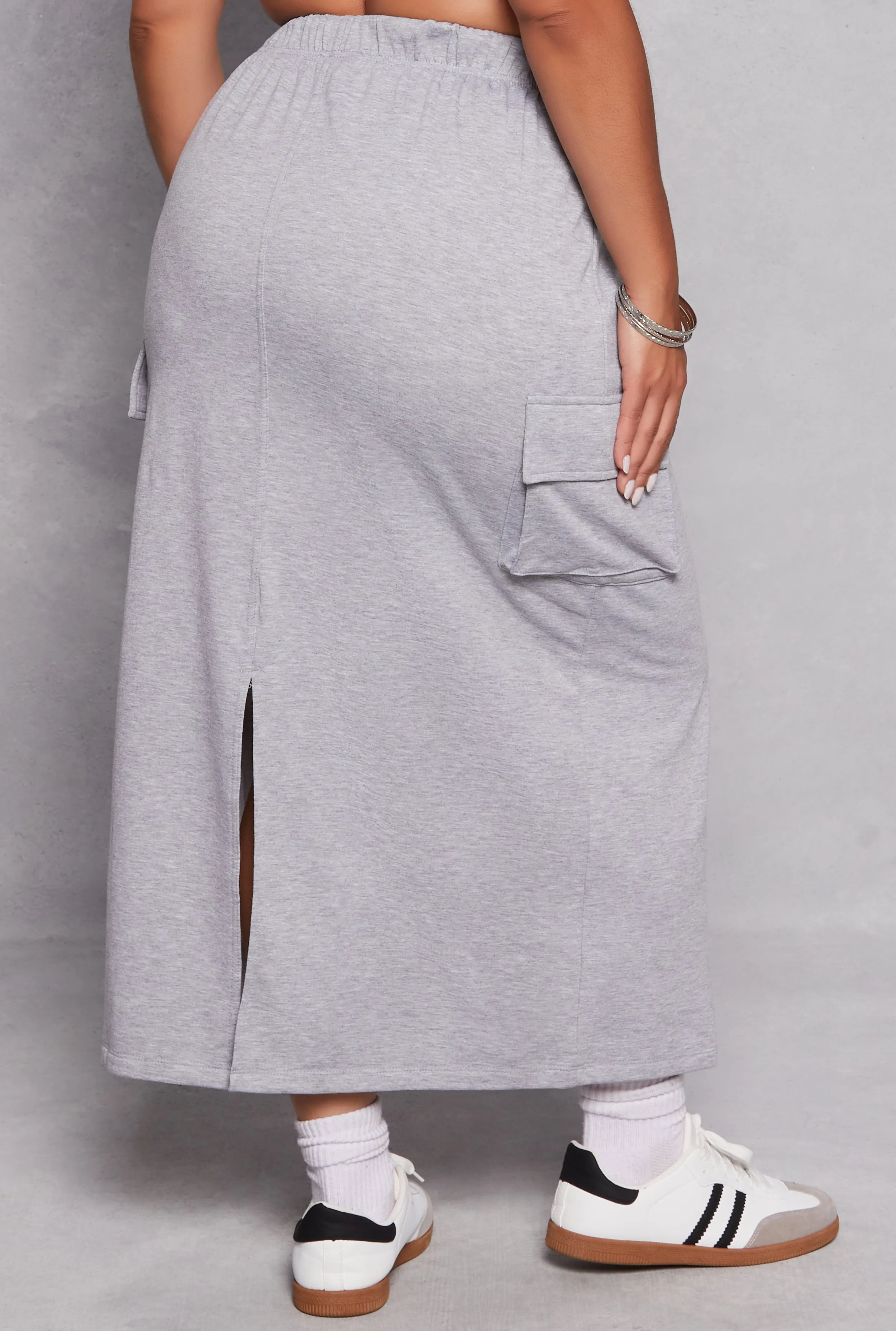 Plus Size Almost Famous Cargo Maxi Skirt sold by Rainbow product image thumbnail 3