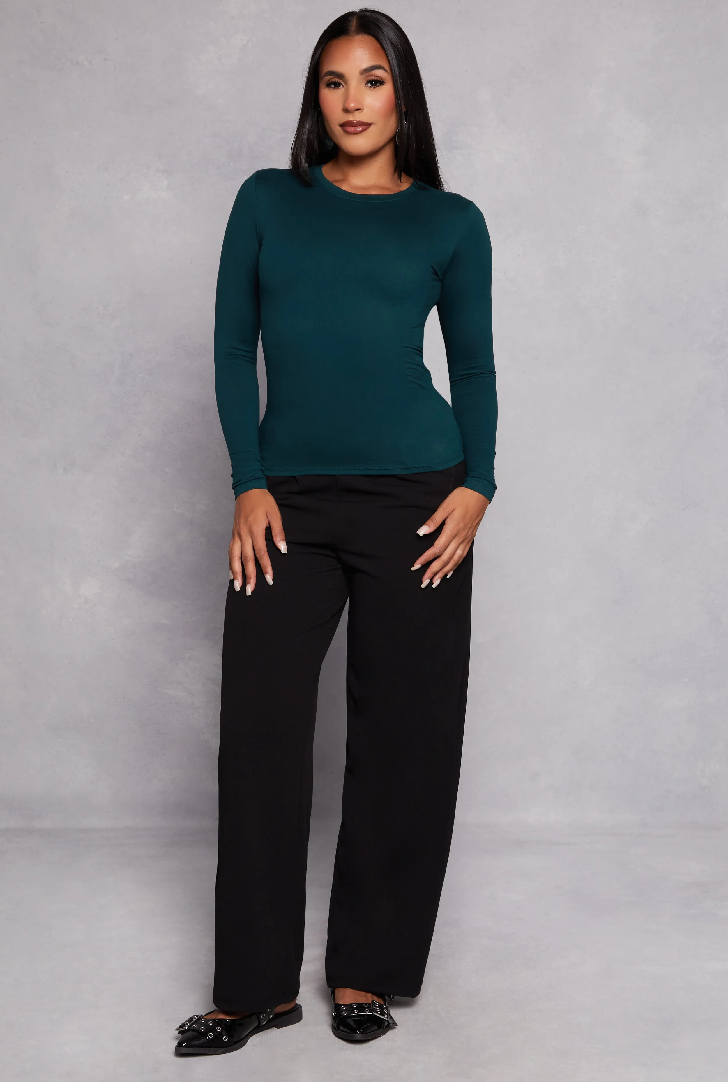 Basic Long Sleeve T Shirt sold by Rainbow product image thumbnail 2