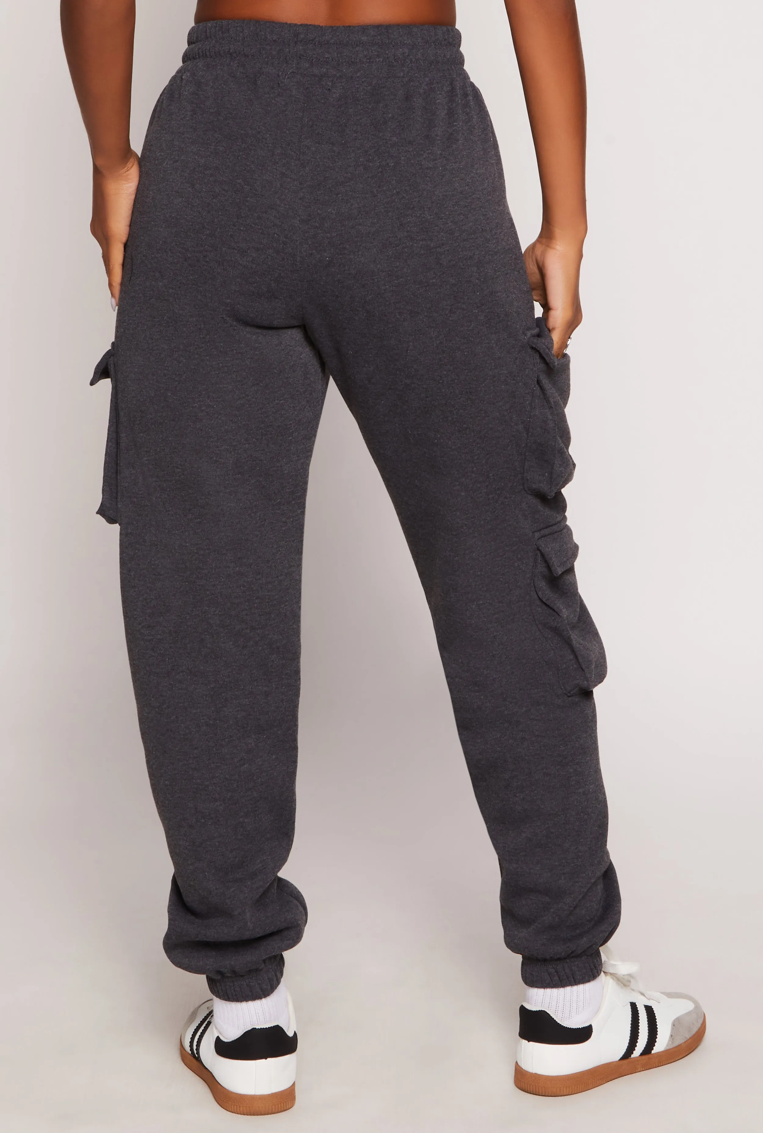 Fleece Drawstring Cargo Sweatpants sold by Rainbow product image thumbnail 3