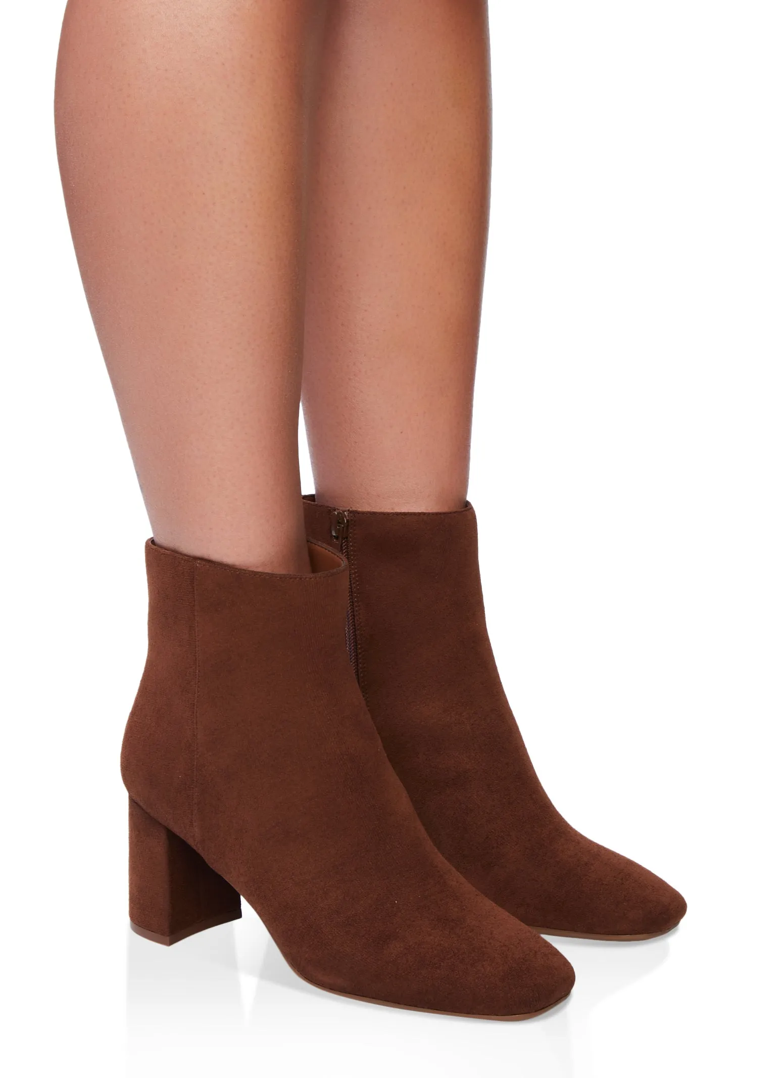 Side Zip Mid Block Heel Booties sold by Rainbow product image thumbnail 2