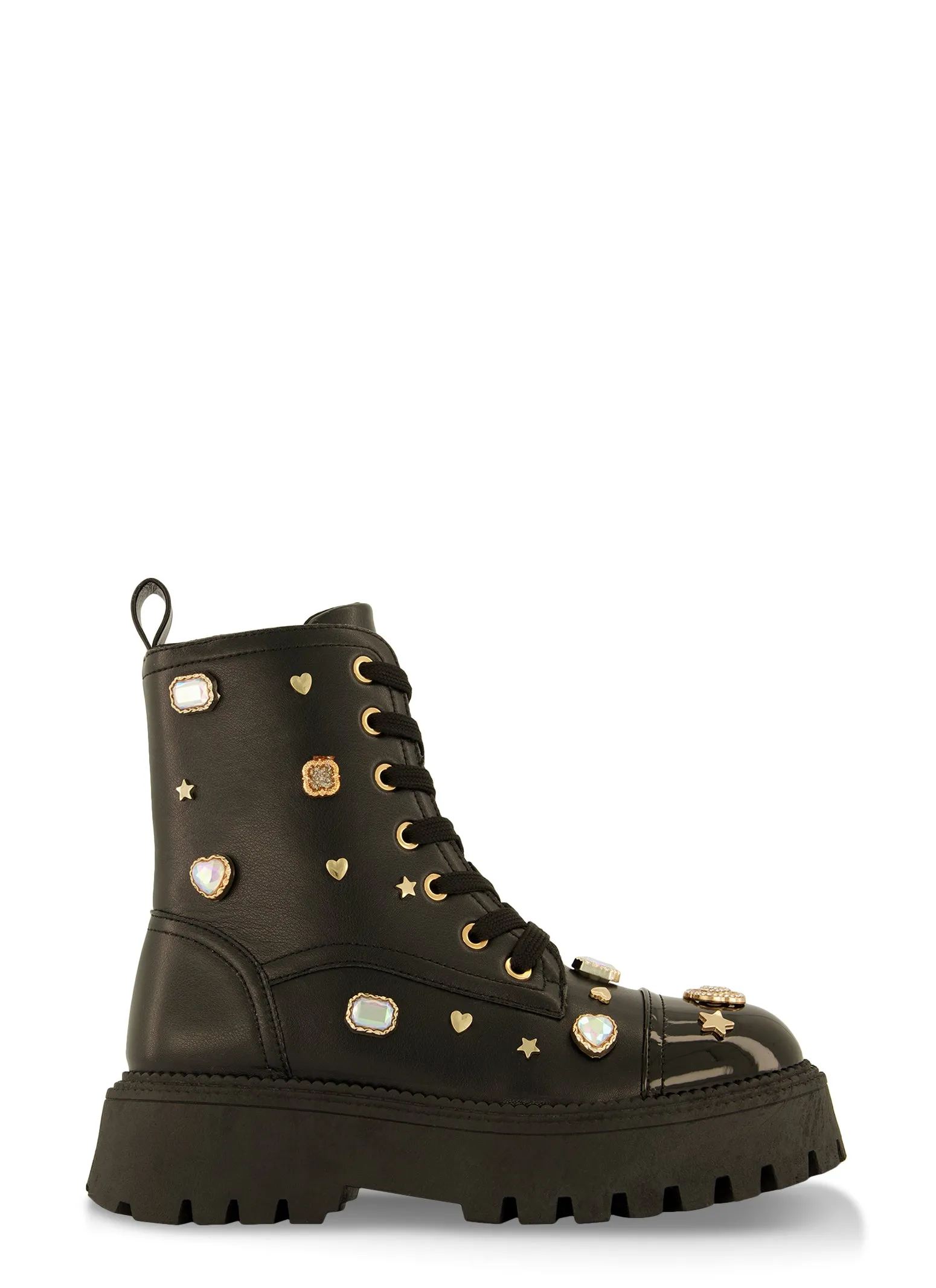 Studded Charm Combat Boots sold by Rainbow product image thumbnail 2