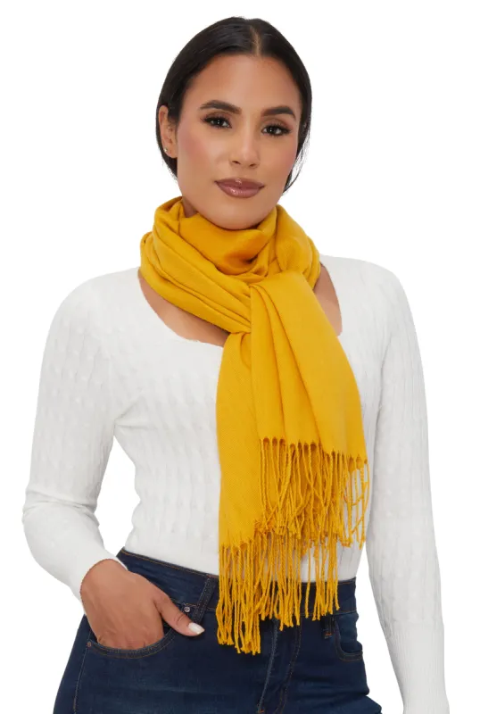 Solid Pashmina Scarf sold by Rainbow