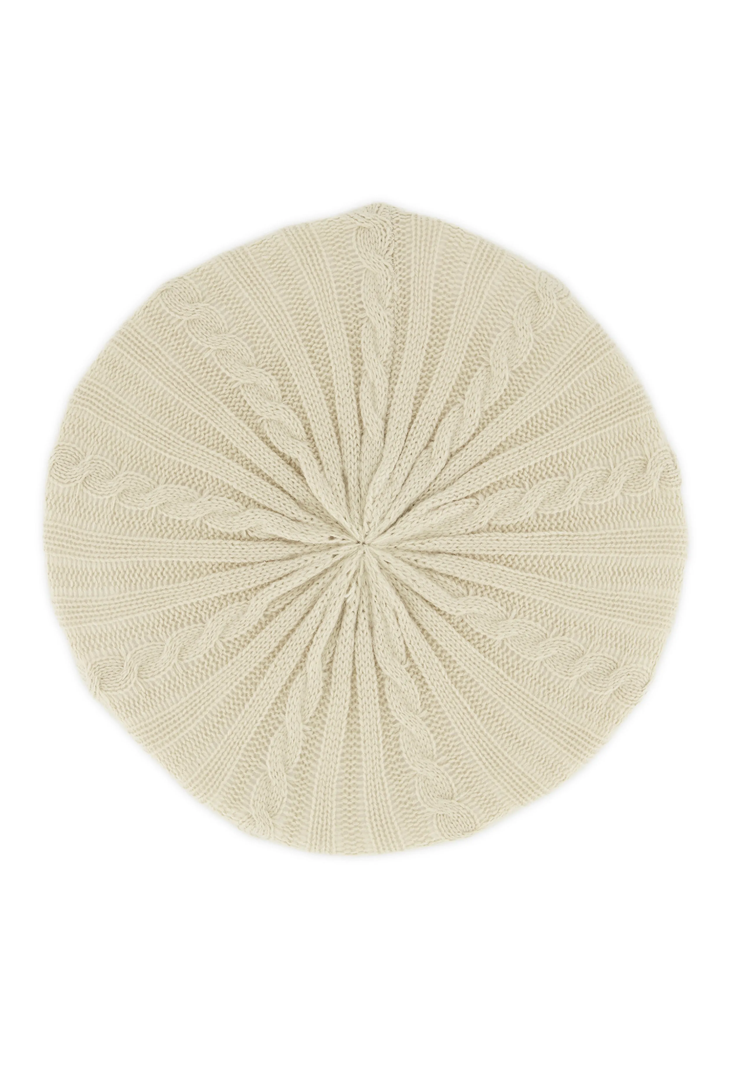 Solid Cable Knit Beret sold by Rainbow product image thumbnail 3