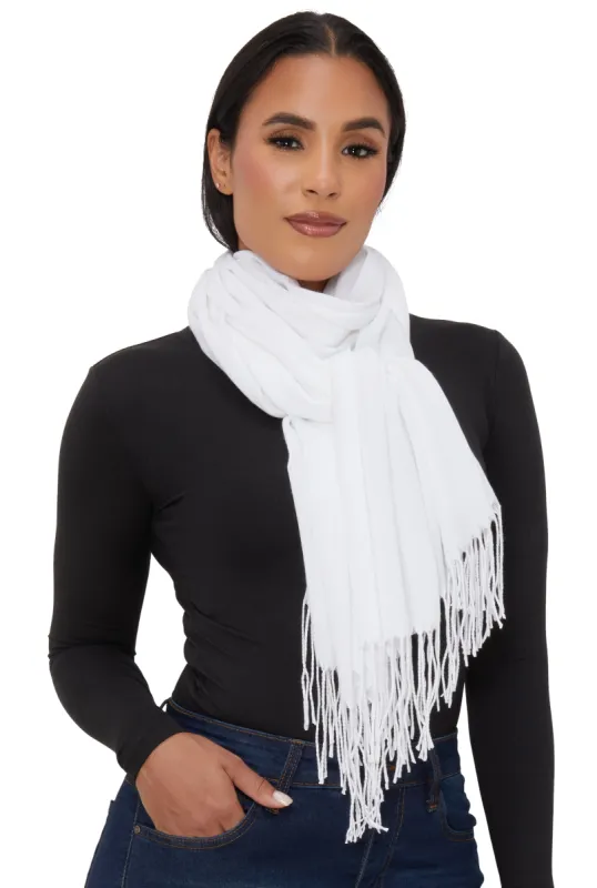 Solid Pashmina Scarf sold by Rainbow