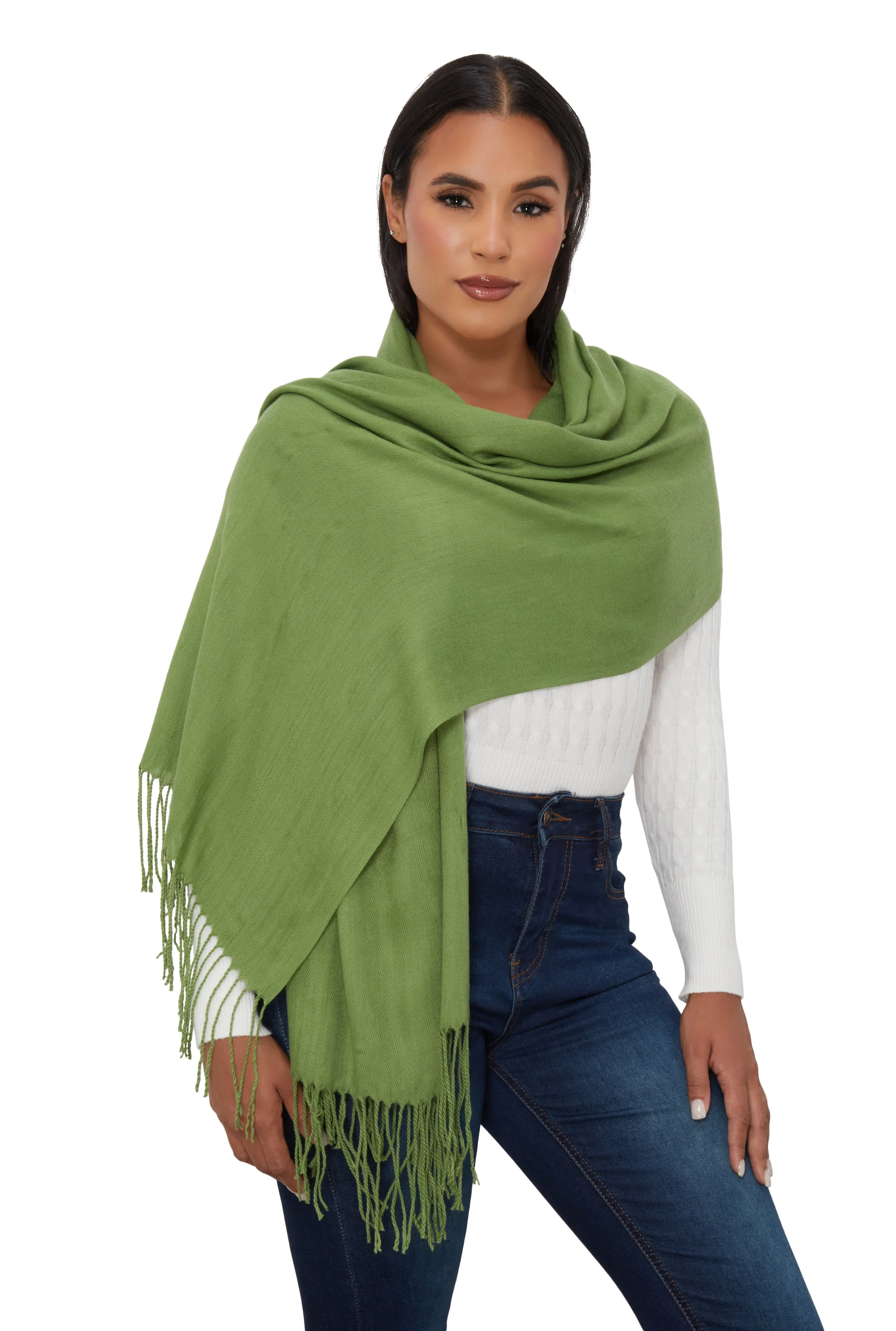 Solid Pashmina Scarf sold by Rainbow product image thumbnail 2