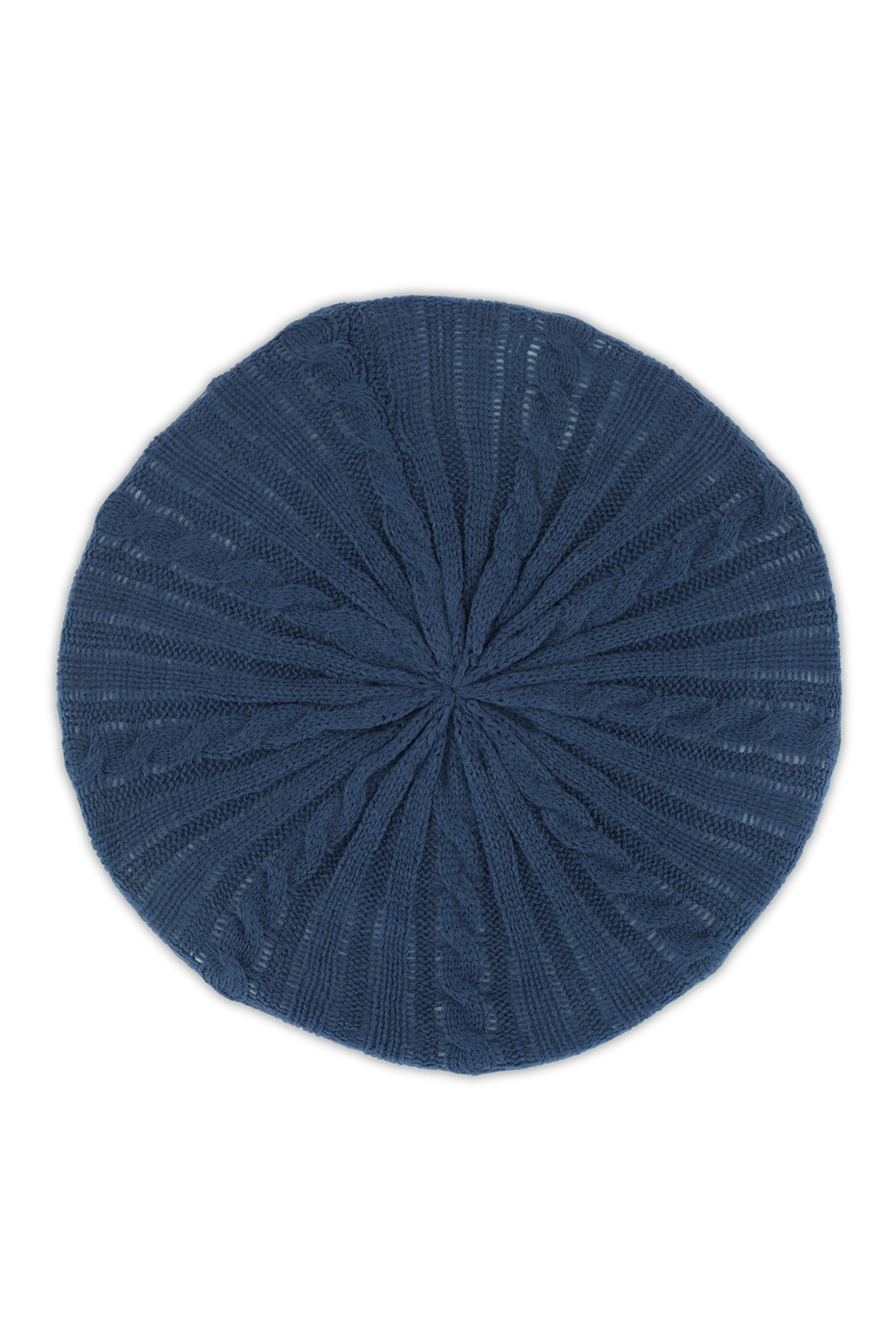 Solid Cable Knit Beret sold by Rainbow product image thumbnail 3