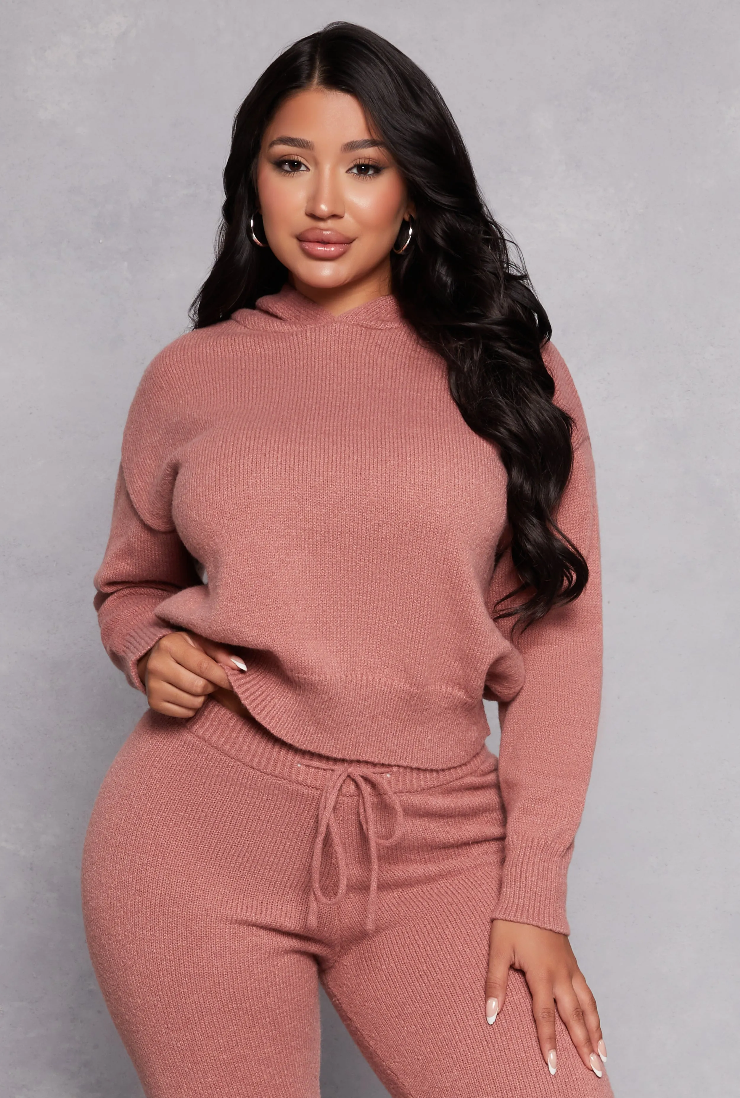 Brushed Knit Pullover Hoodie sold by Rainbow