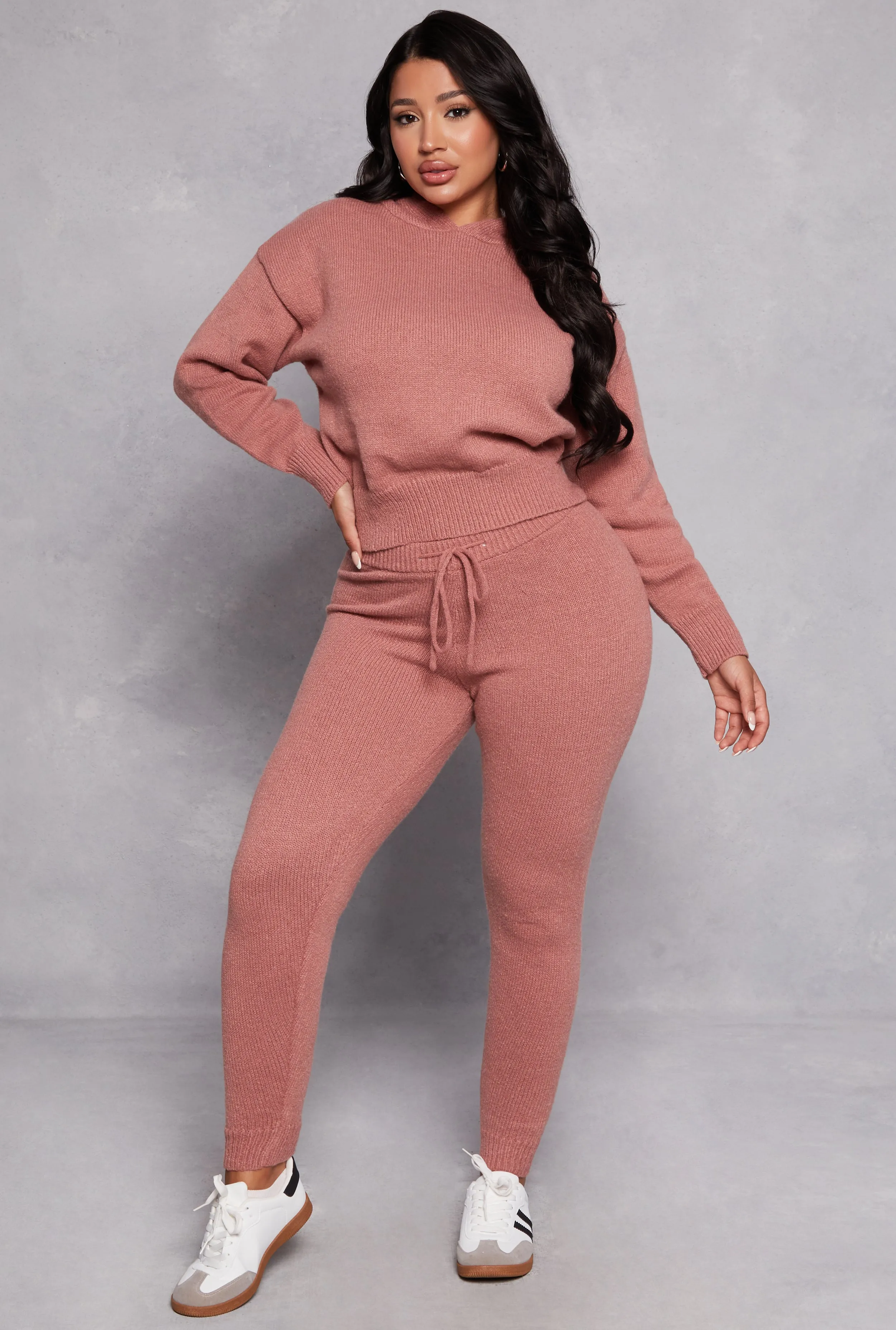 Brushed Knit Pullover Hoodie sold by Rainbow product image thumbnail 2