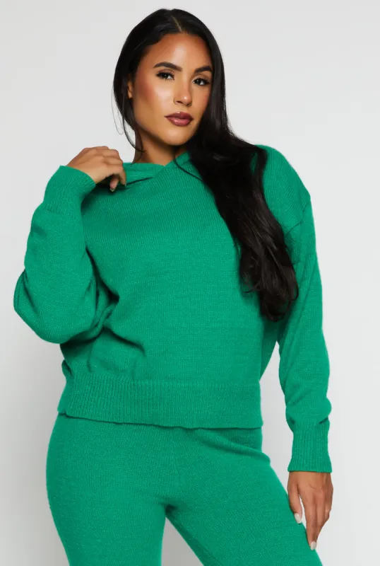 Brushed Knit Pullover Hoodie sold by Rainbow