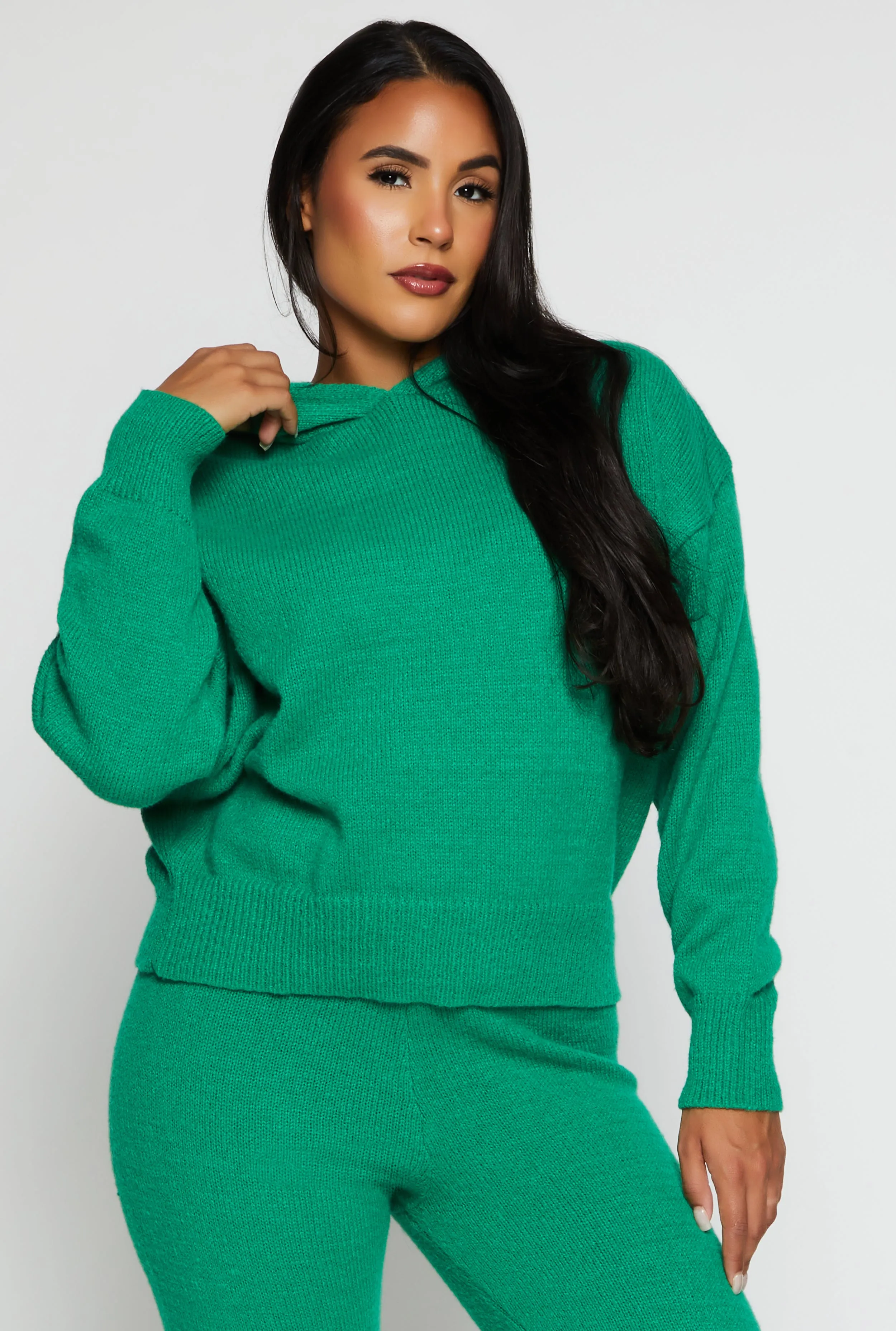 Brushed Knit Pullover Hoodie sold by Rainbow