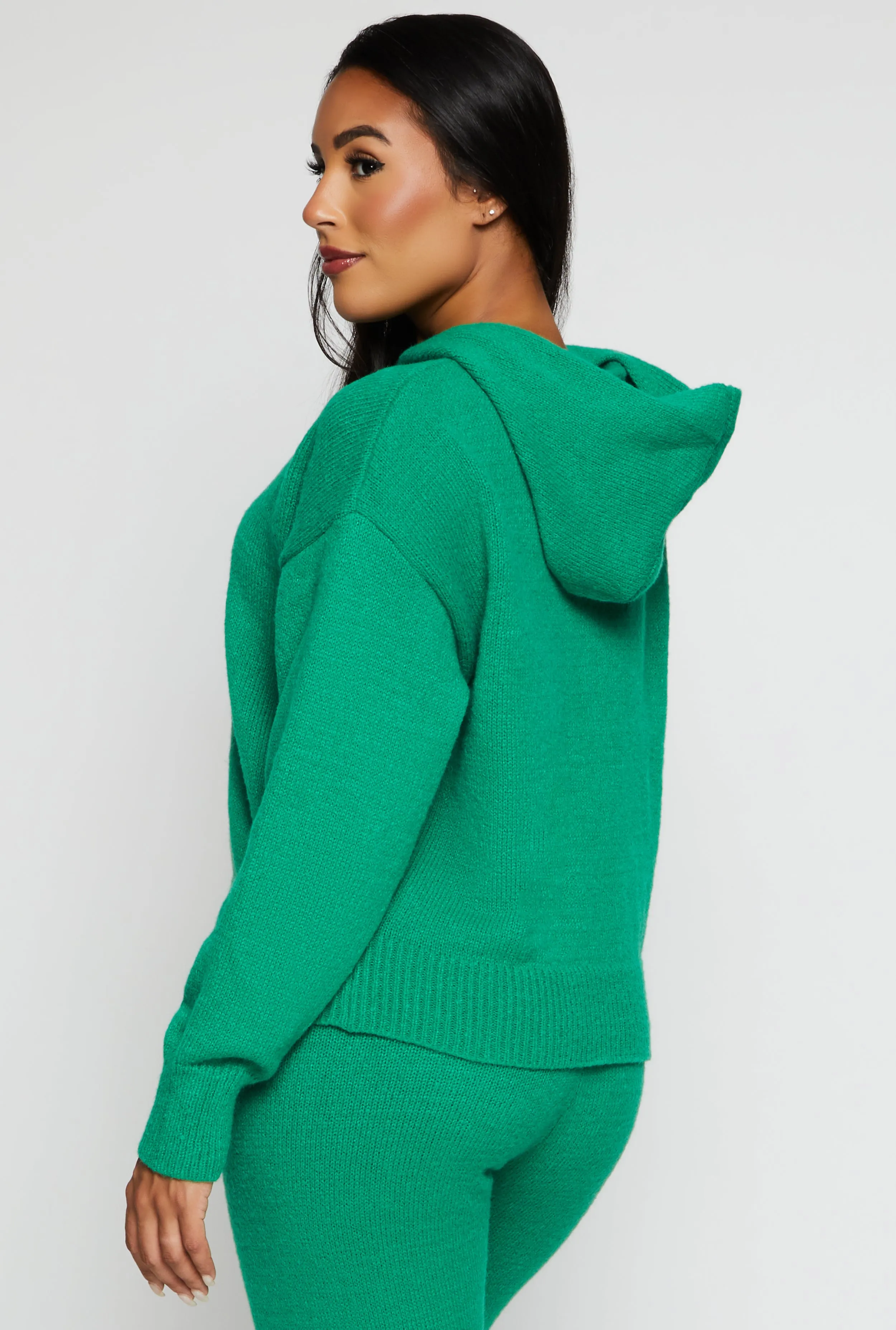Brushed Knit Pullover Hoodie sold by Rainbow product image thumbnail 3
