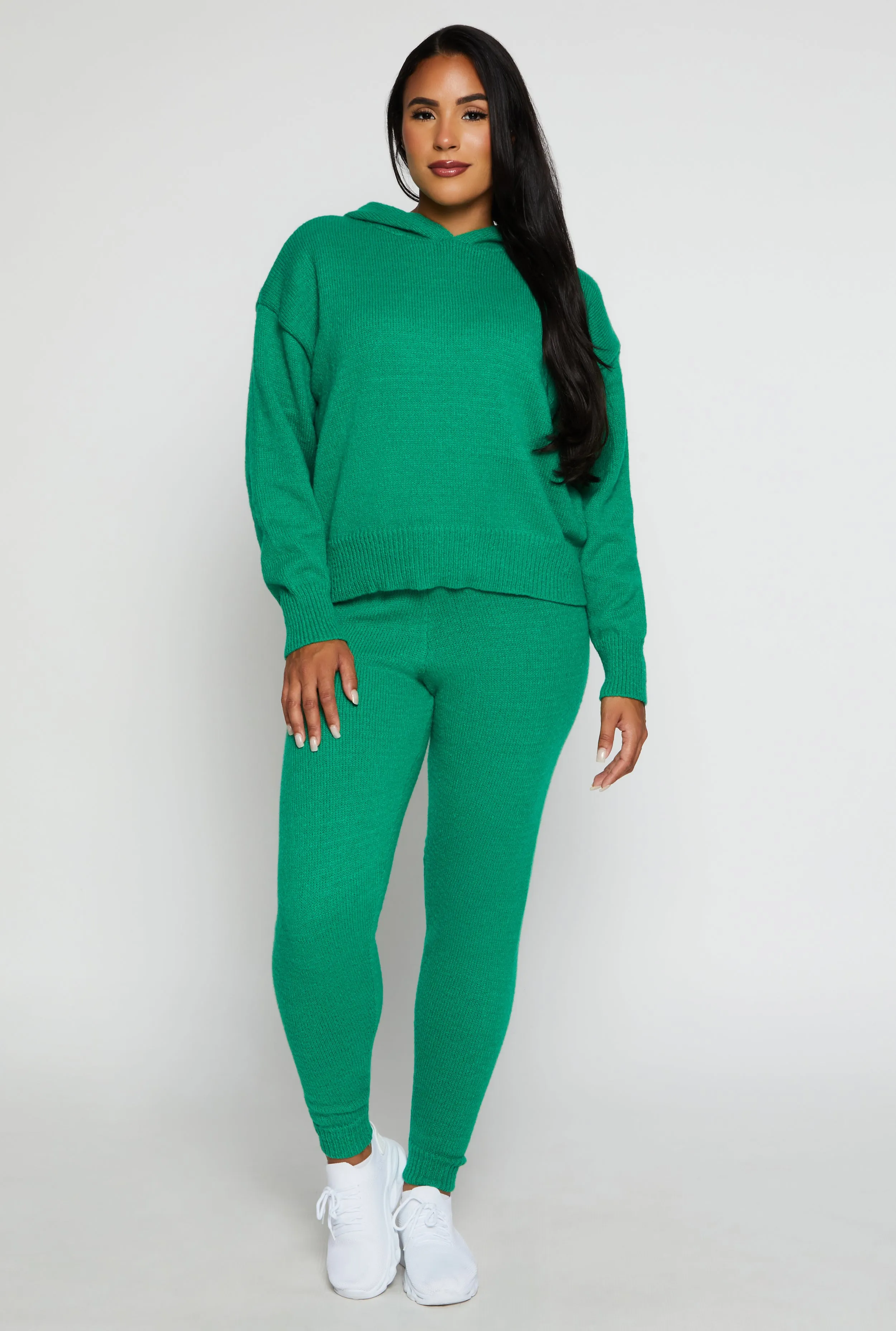 Brushed Knit Pullover Hoodie sold by Rainbow product image thumbnail 2