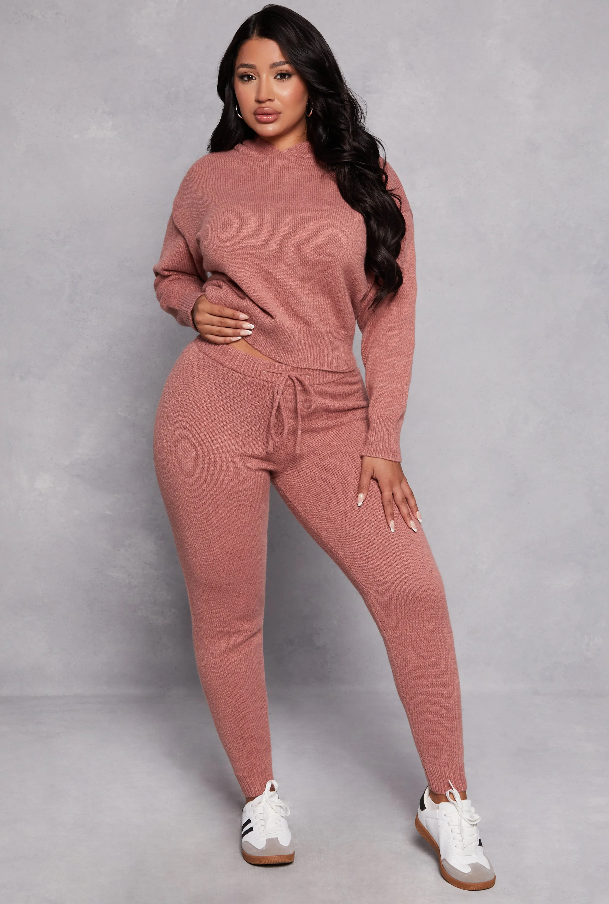 Brushed Knit Drawstring Joggers sold by Rainbow