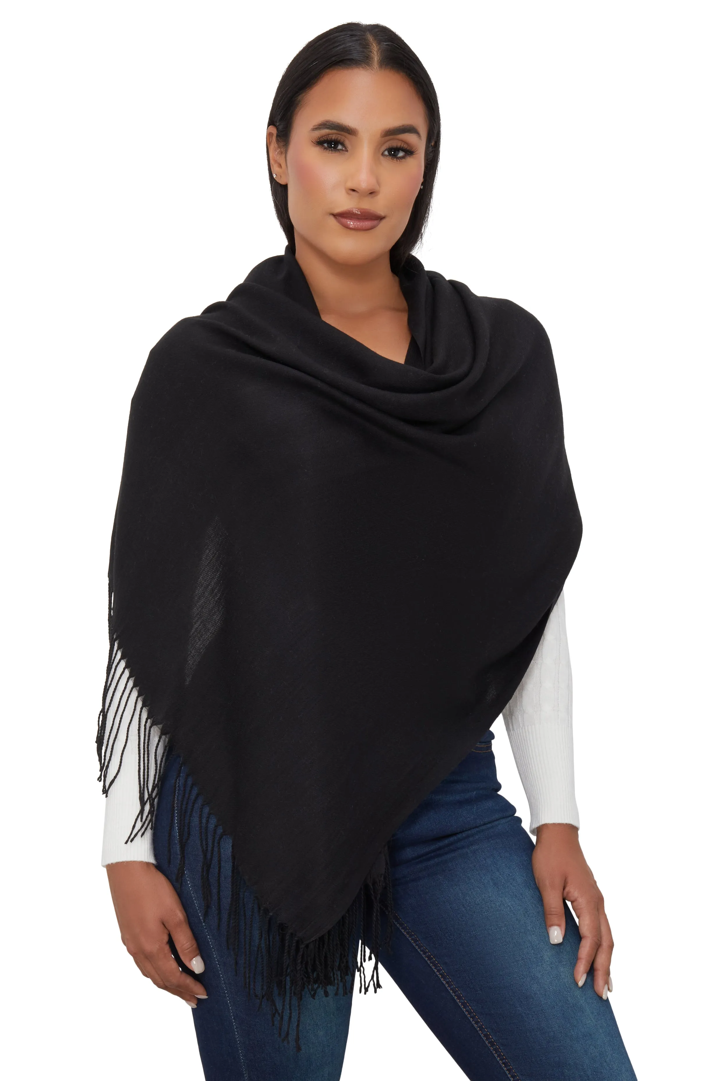 Solid Pashmina Scarf sold by Rainbow product image thumbnail 2