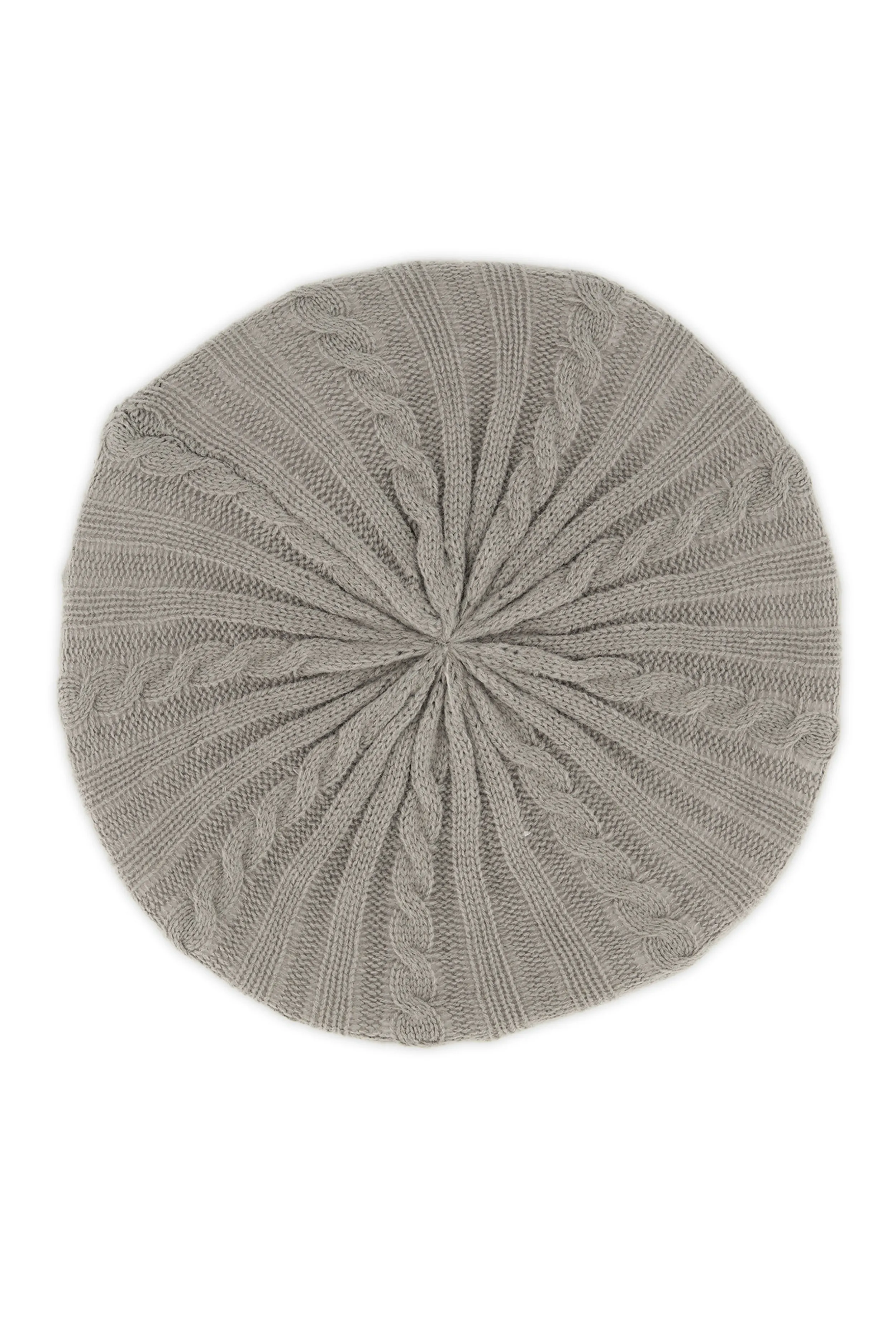 Solid Cable Knit Beret sold by Rainbow product image thumbnail 3