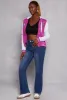 23 LA Graphic Patch Hooded Baseball Jacket sold by Rainbow