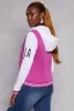 23 LA Graphic Patch Hooded Baseball Jacket sold by Rainbow