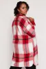 Plus Size Plaid Button Front Long Sleeve Shacket sold by Rainbow