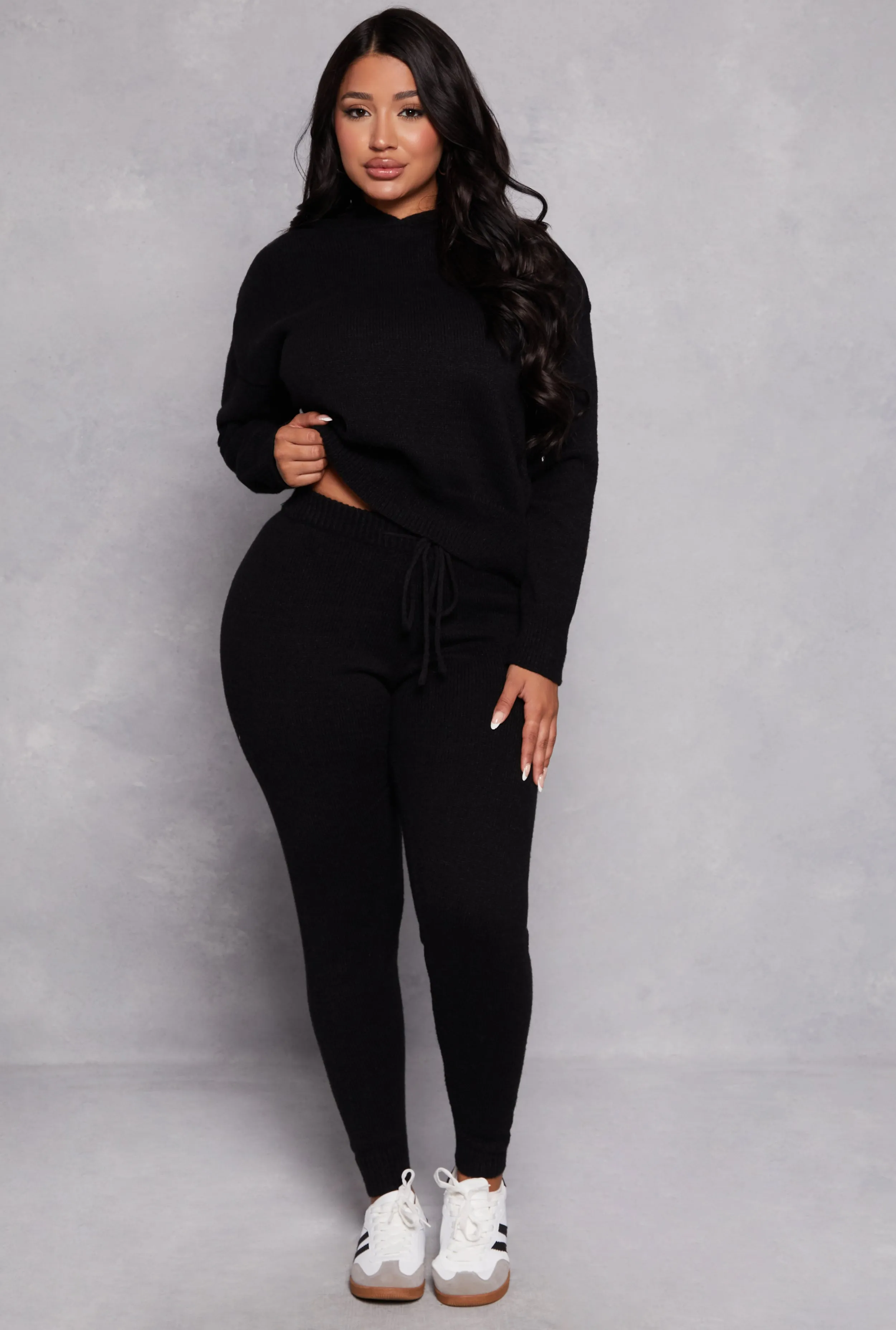 Brushed Knit Pullover Hoodie sold by Rainbow product image thumbnail 2