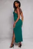 Haute Monde Sweetheart Faux Wrap Maxi Dress sold by Rainbow