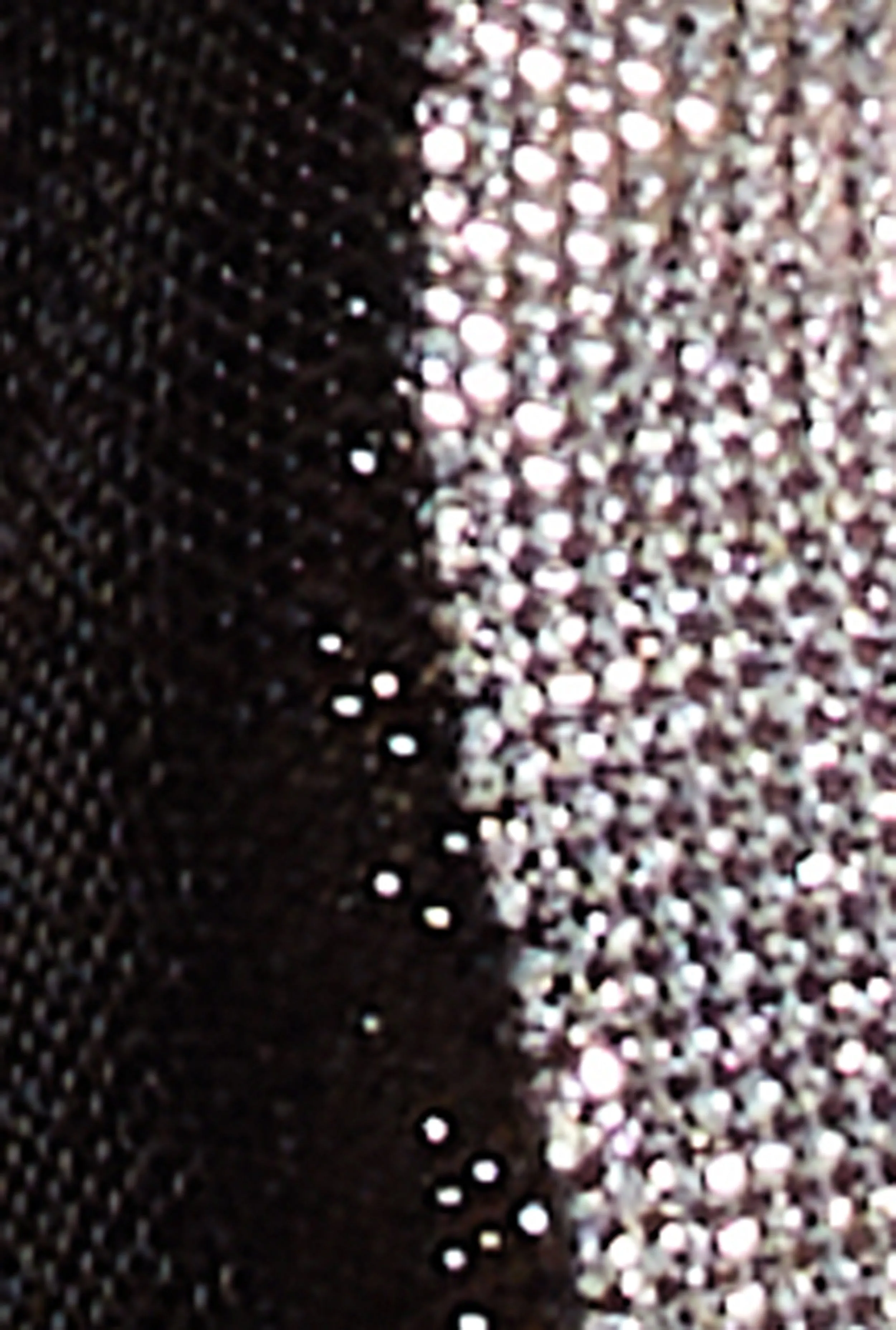 Metallic Rhinestone Cowl Neck Cropped Tank Top sold by Rainbow product image thumbnail 4