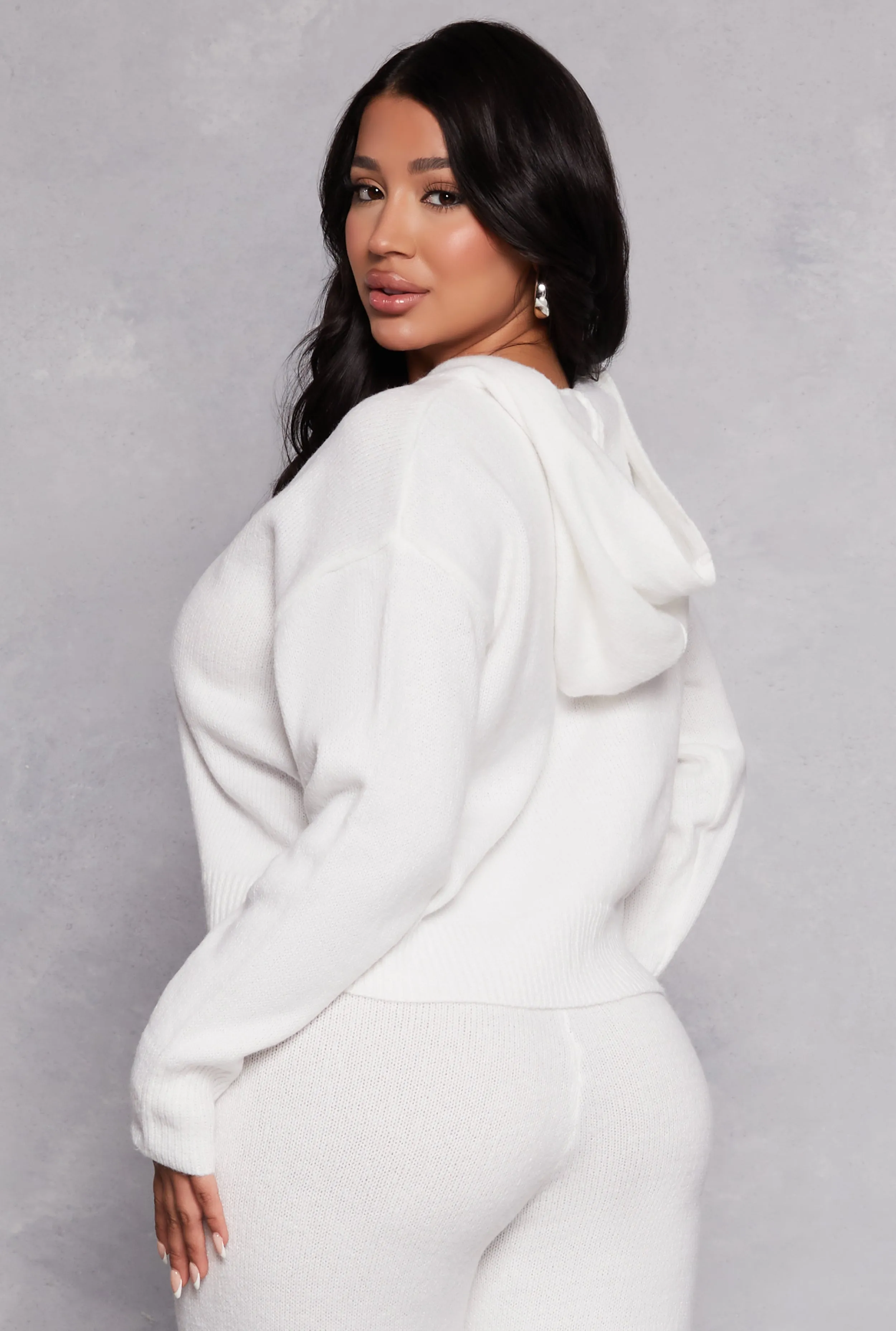 Brushed Knit Pullover Hoodie sold by Rainbow product image thumbnail 3