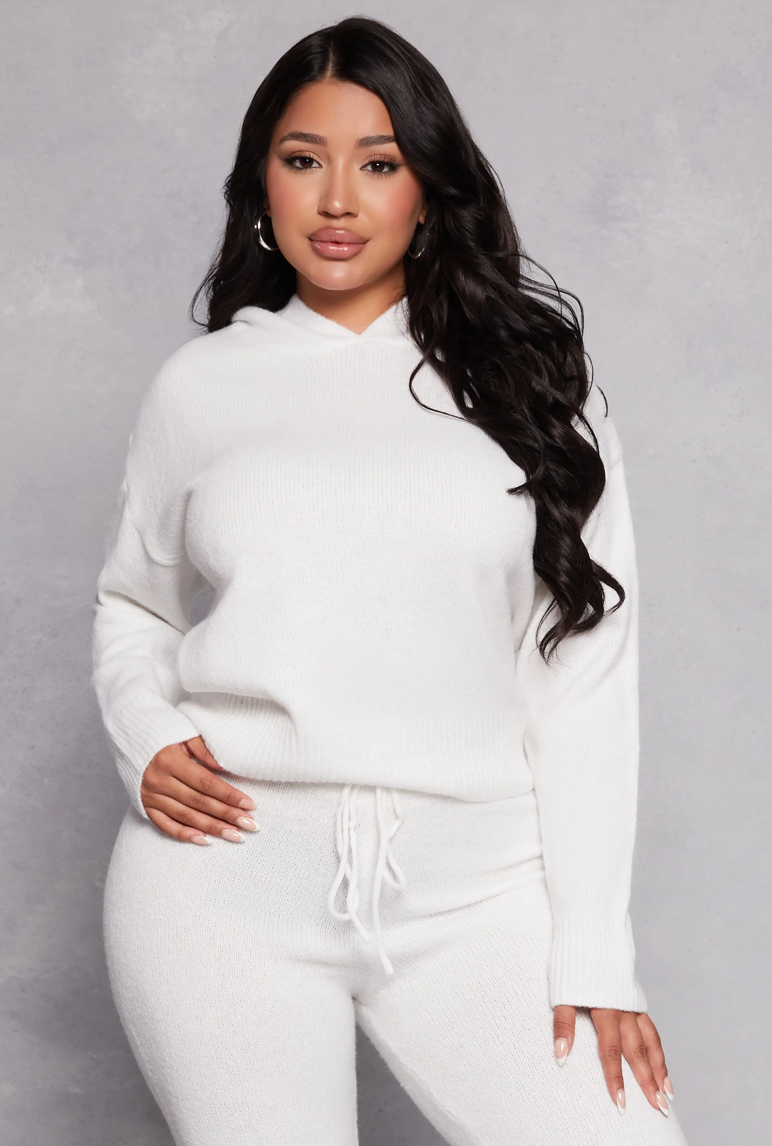 Brushed Knit Pullover Hoodie sold by Rainbow