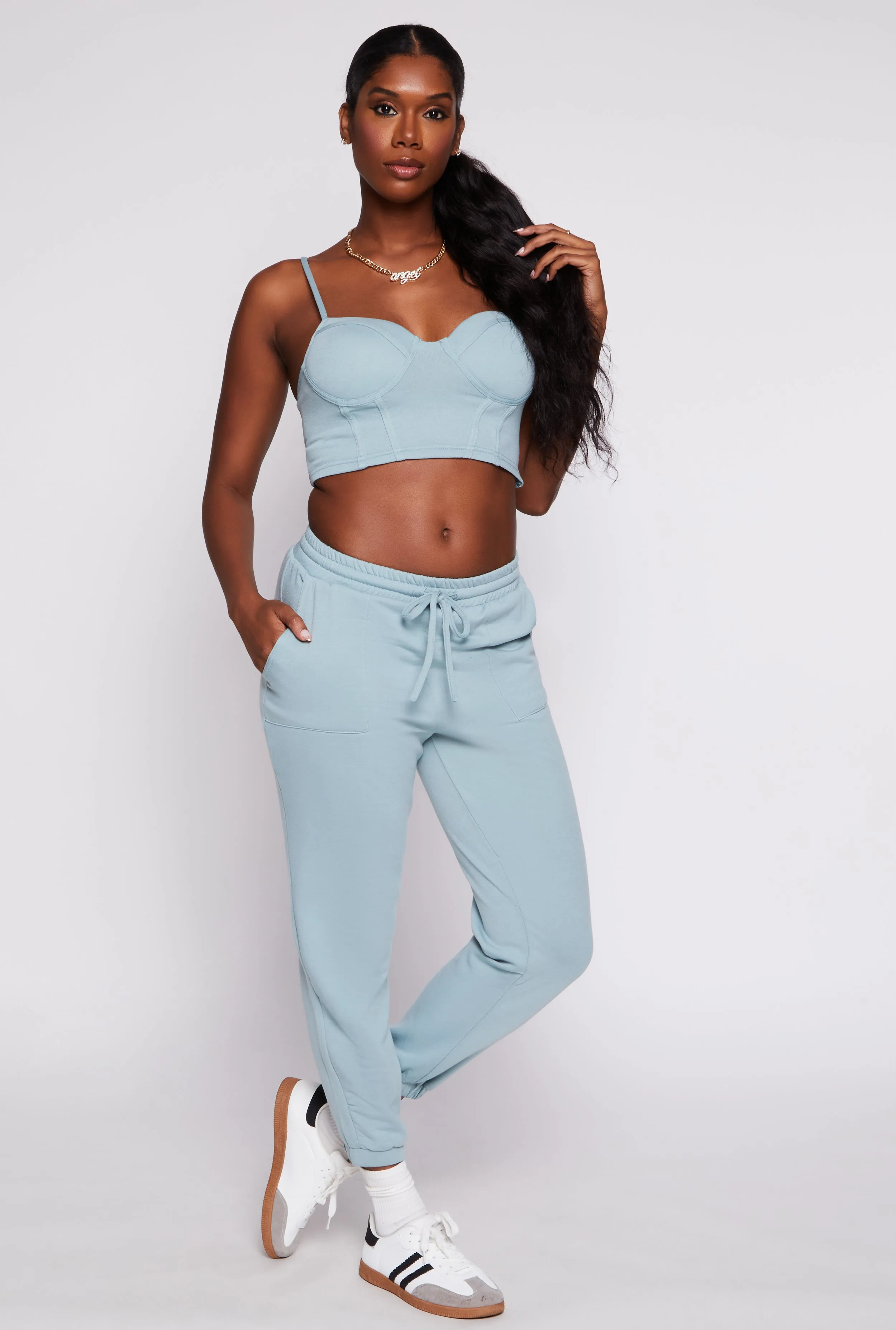 Haute Monde Solid Cropped Corset Top sold by Rainbow product image thumbnail 2