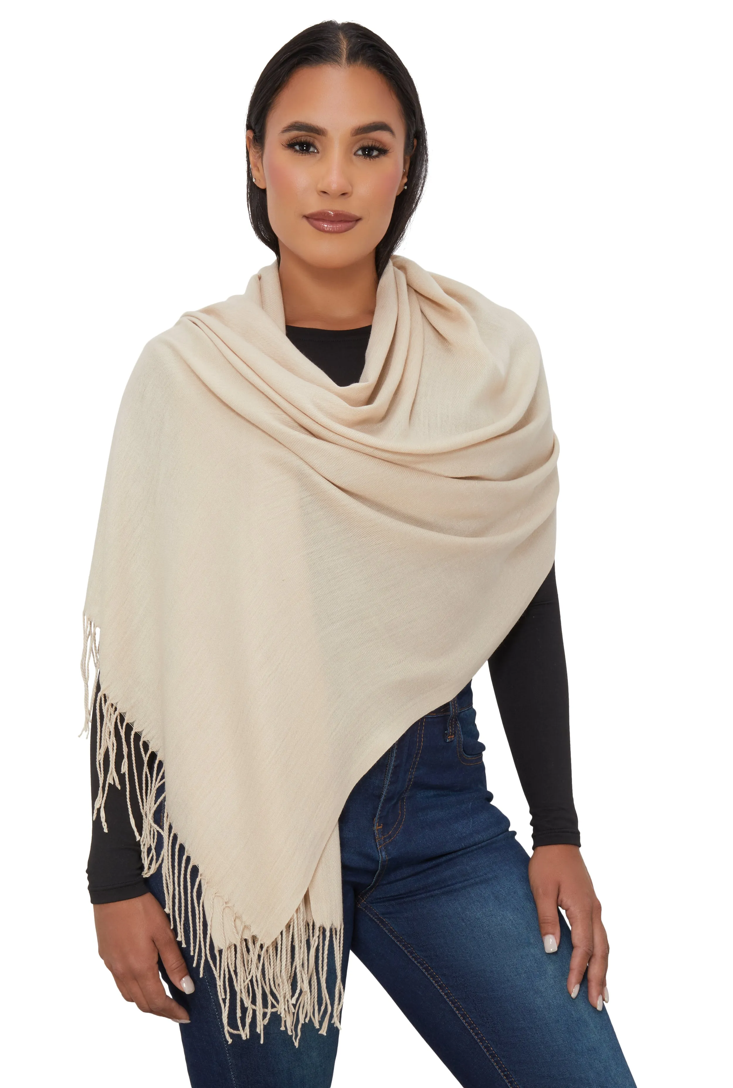 Solid Pashmina Scarf sold by Rainbow product image thumbnail 2